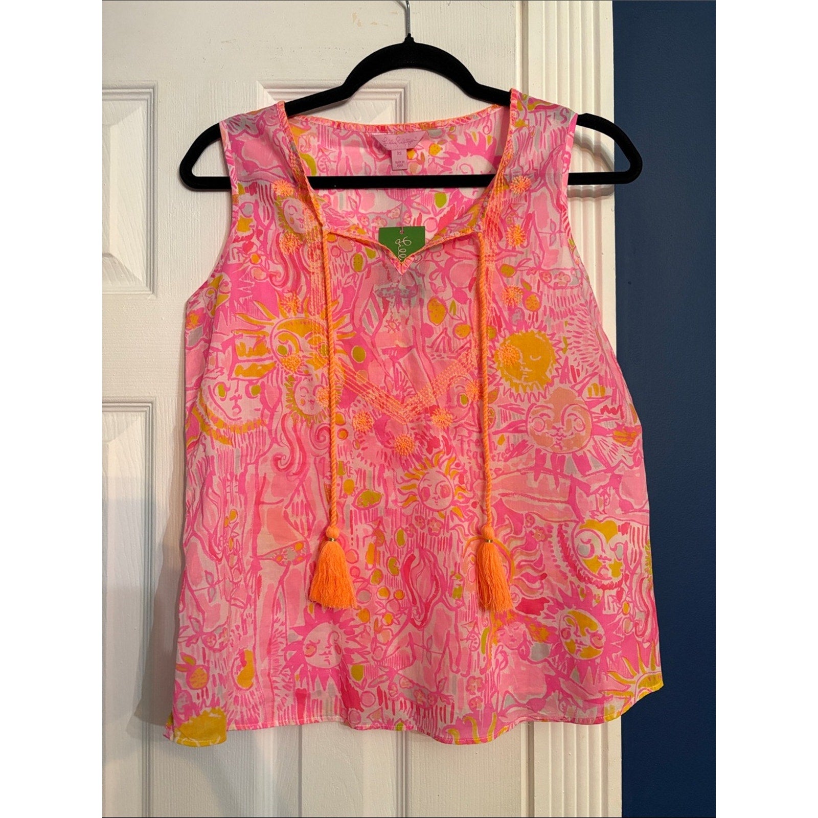LILLY PULITZER Kini in The Keys Lauren Top Small Pink Pout - size XS - NWT