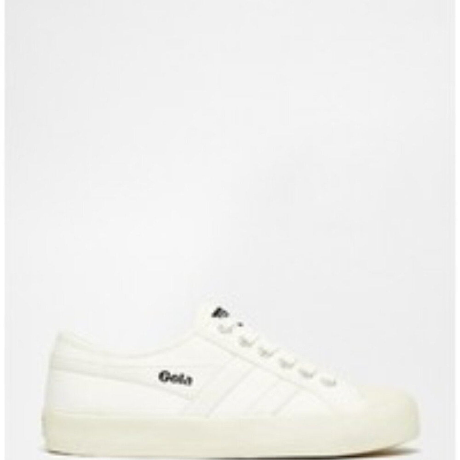 NEW Gola Women's Coaster Sneaker, Off-White/Off-White/Gold - Size 7