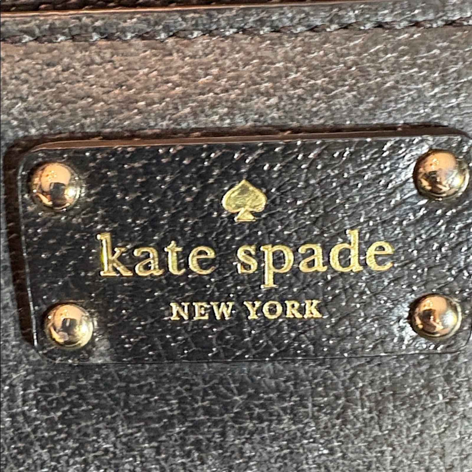 Kate Spade Wellesley Durham Black Leather Triple Compartment Satchel Bag