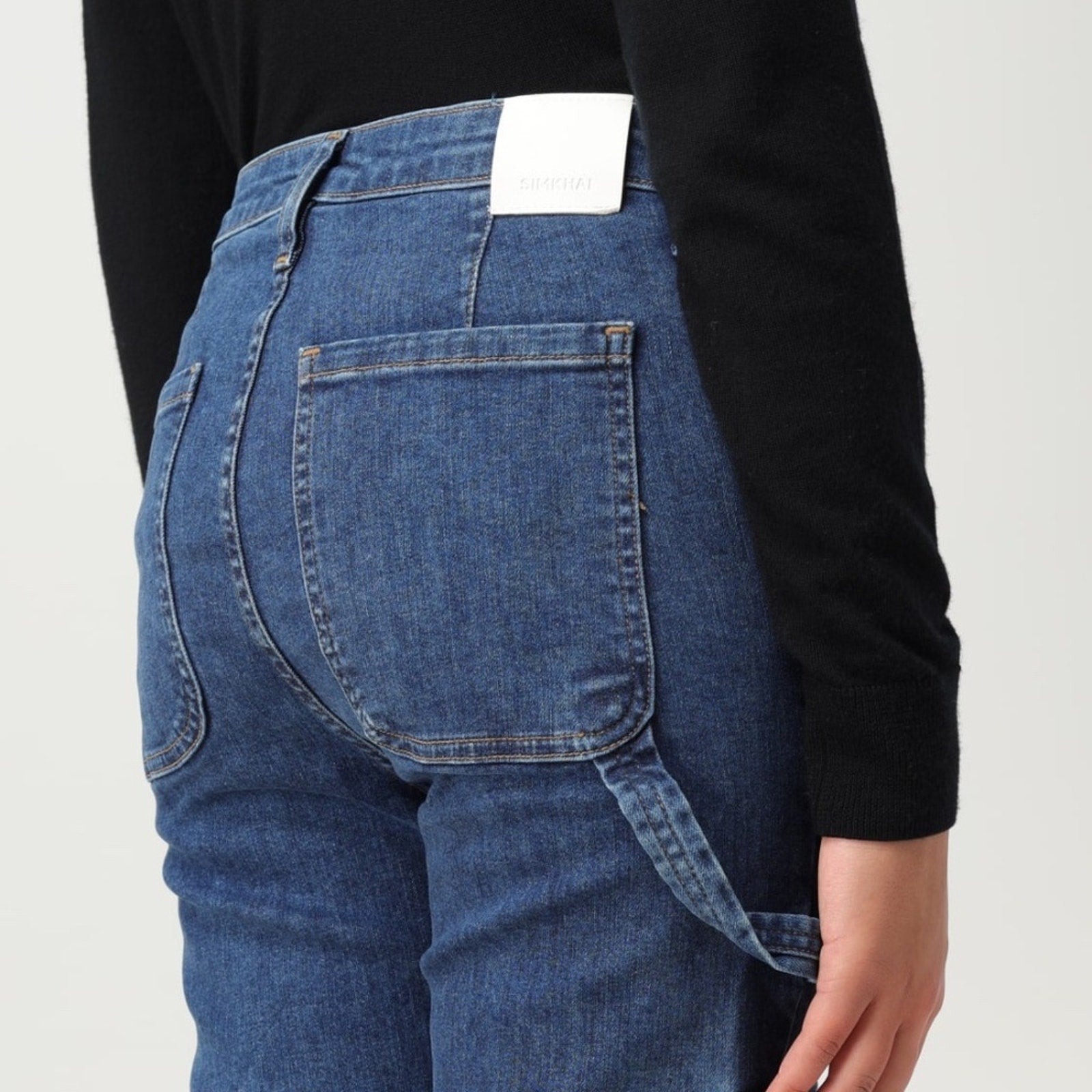 Simkhai‎ Blue Damen Farbe Denim Cotton Jeans, Size 26