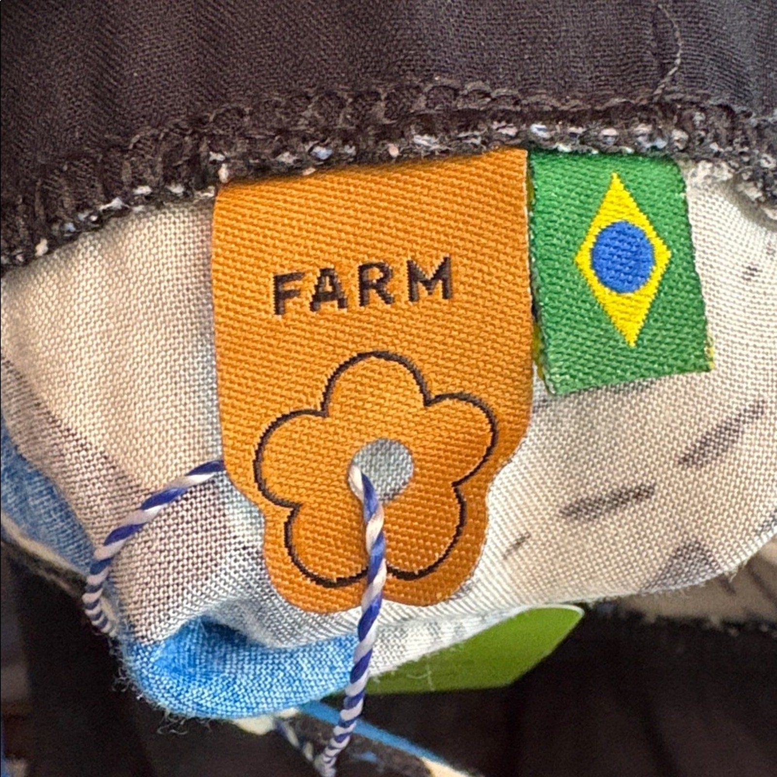 Farm Rio blue floral dress - size M