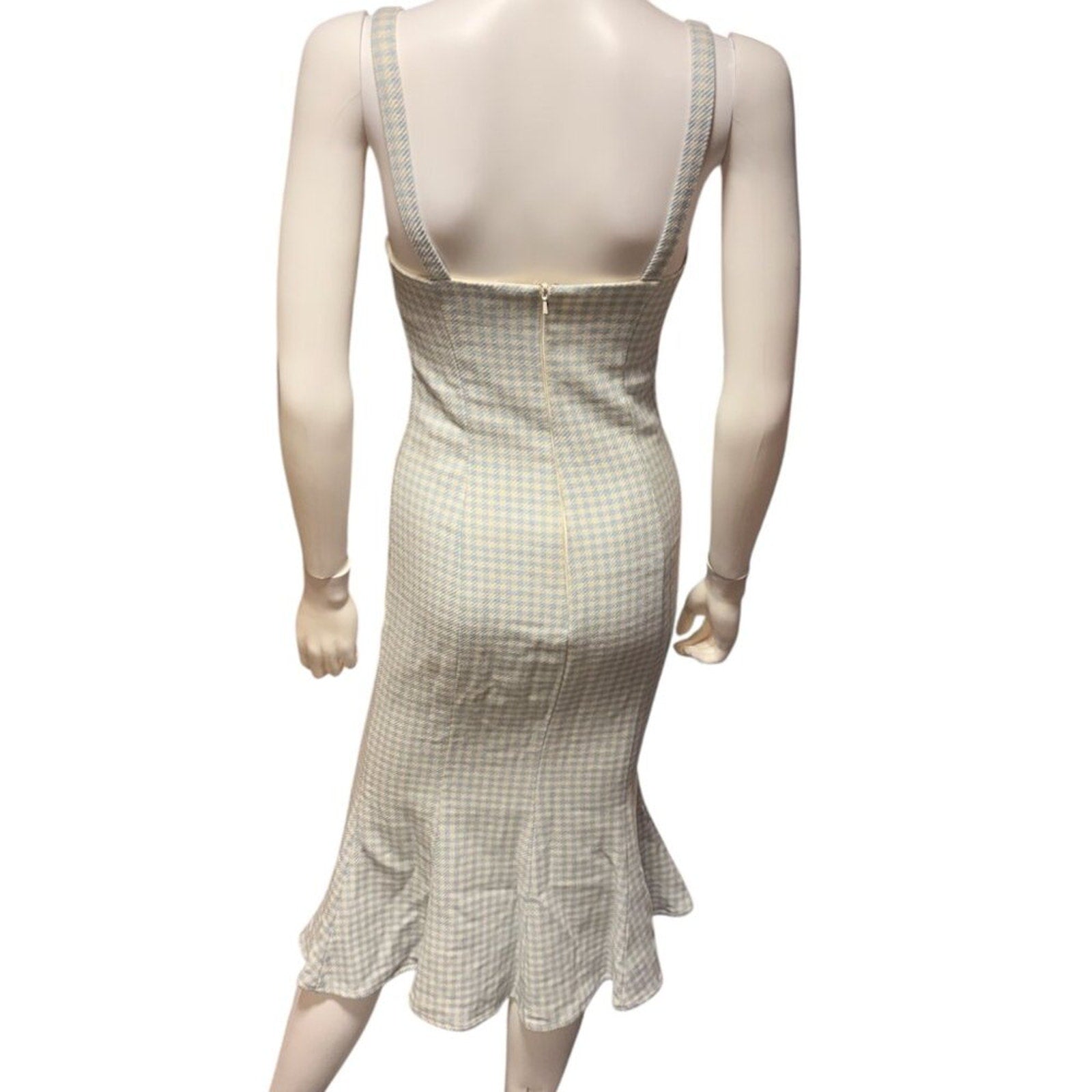 Majorelle Fabiana Plaid Midi Dress - XS