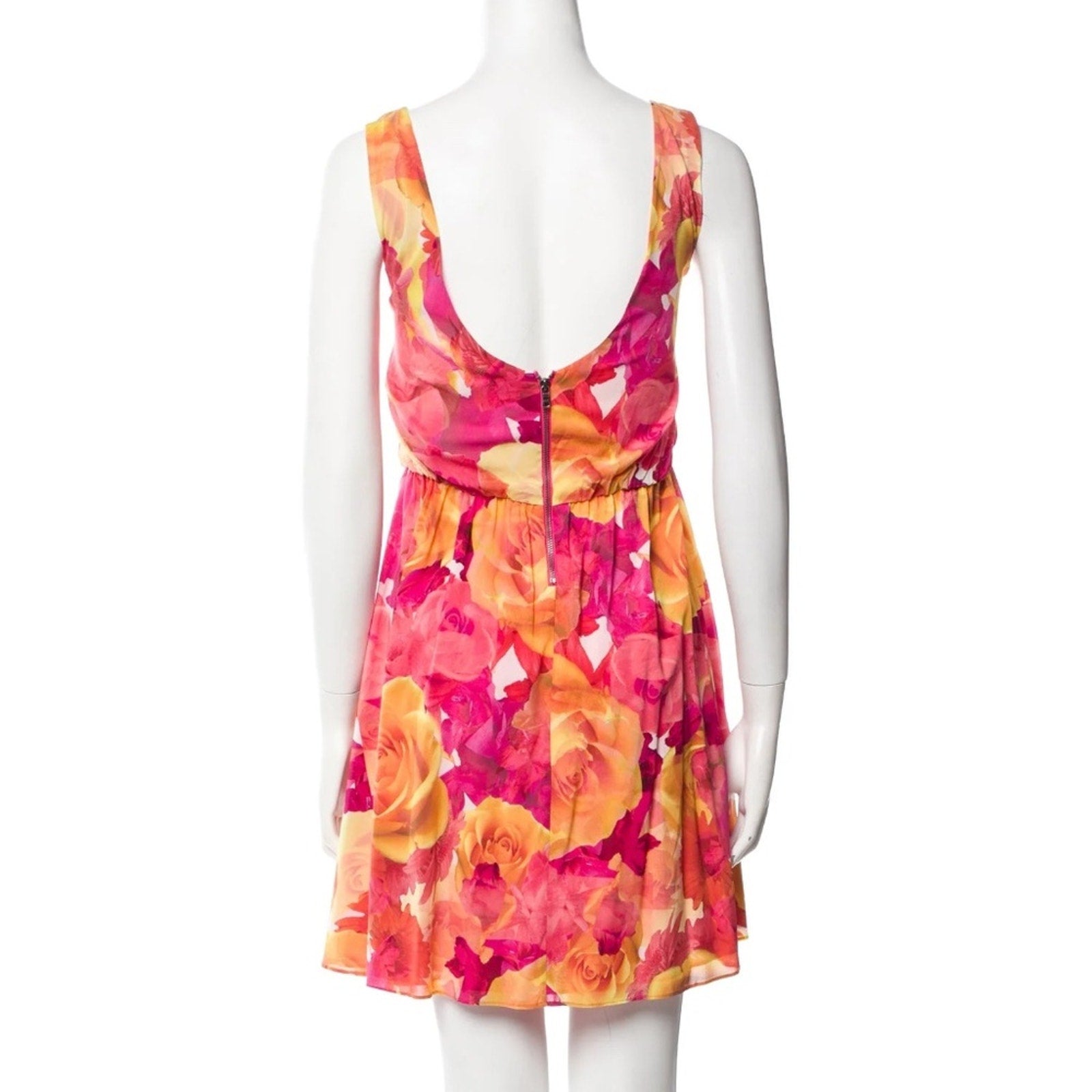 NWT Alice + Olivia Silk Watercolor Floral Summer Dress - size small