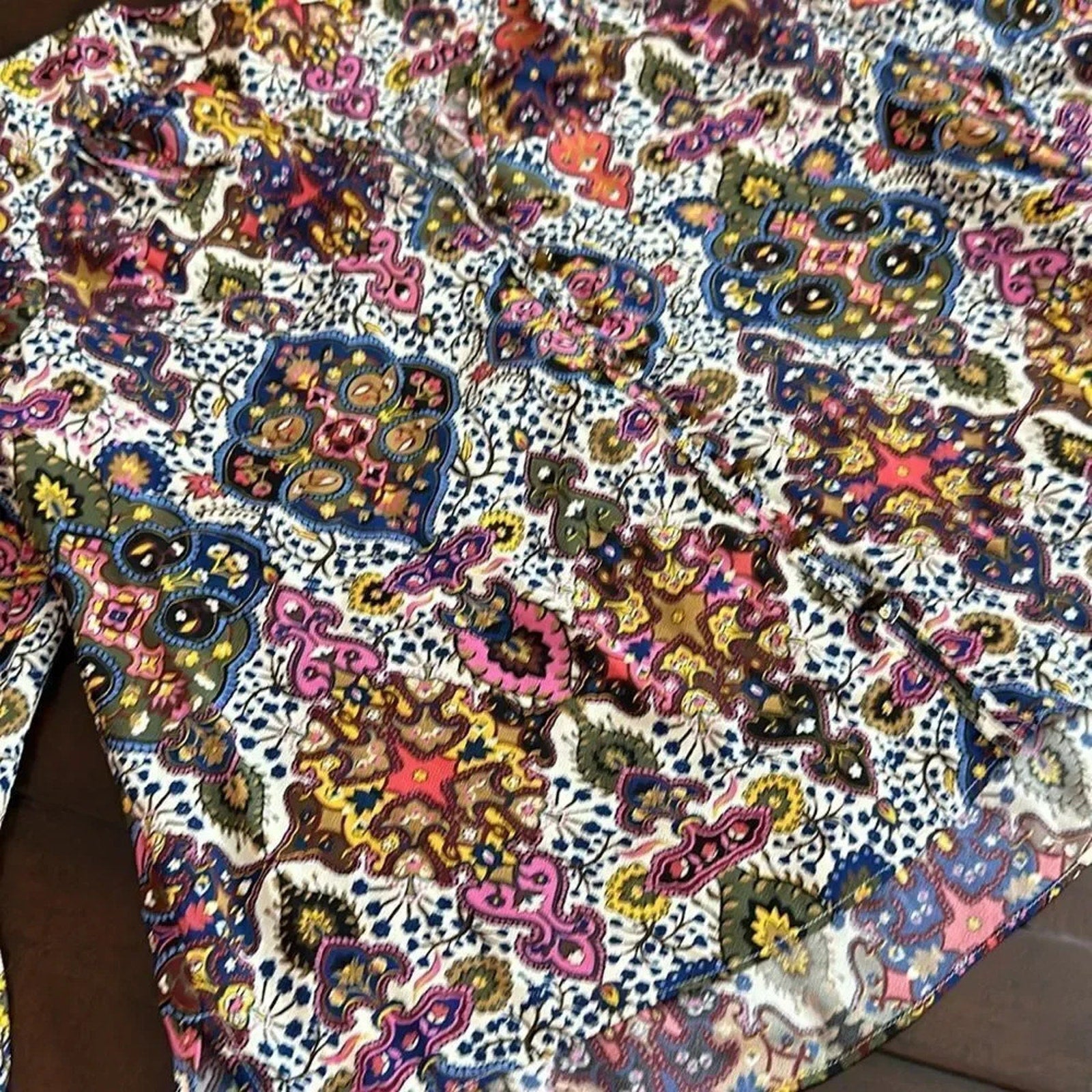 NEW Veronica Beard Sura Tapestry-Print Blouse - size 2