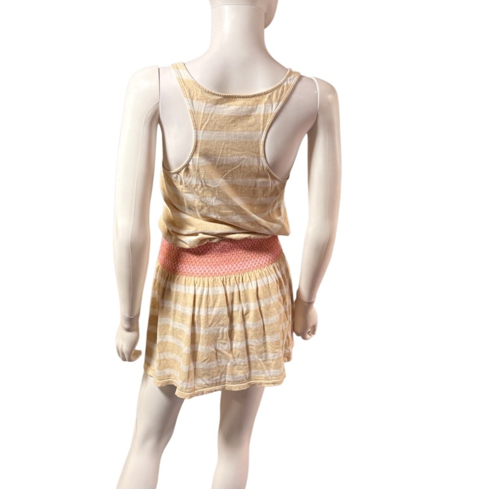 Lilly Pulitzer Tideline Heathered Sand Bar Sandy Smocked Waist Dress - XS