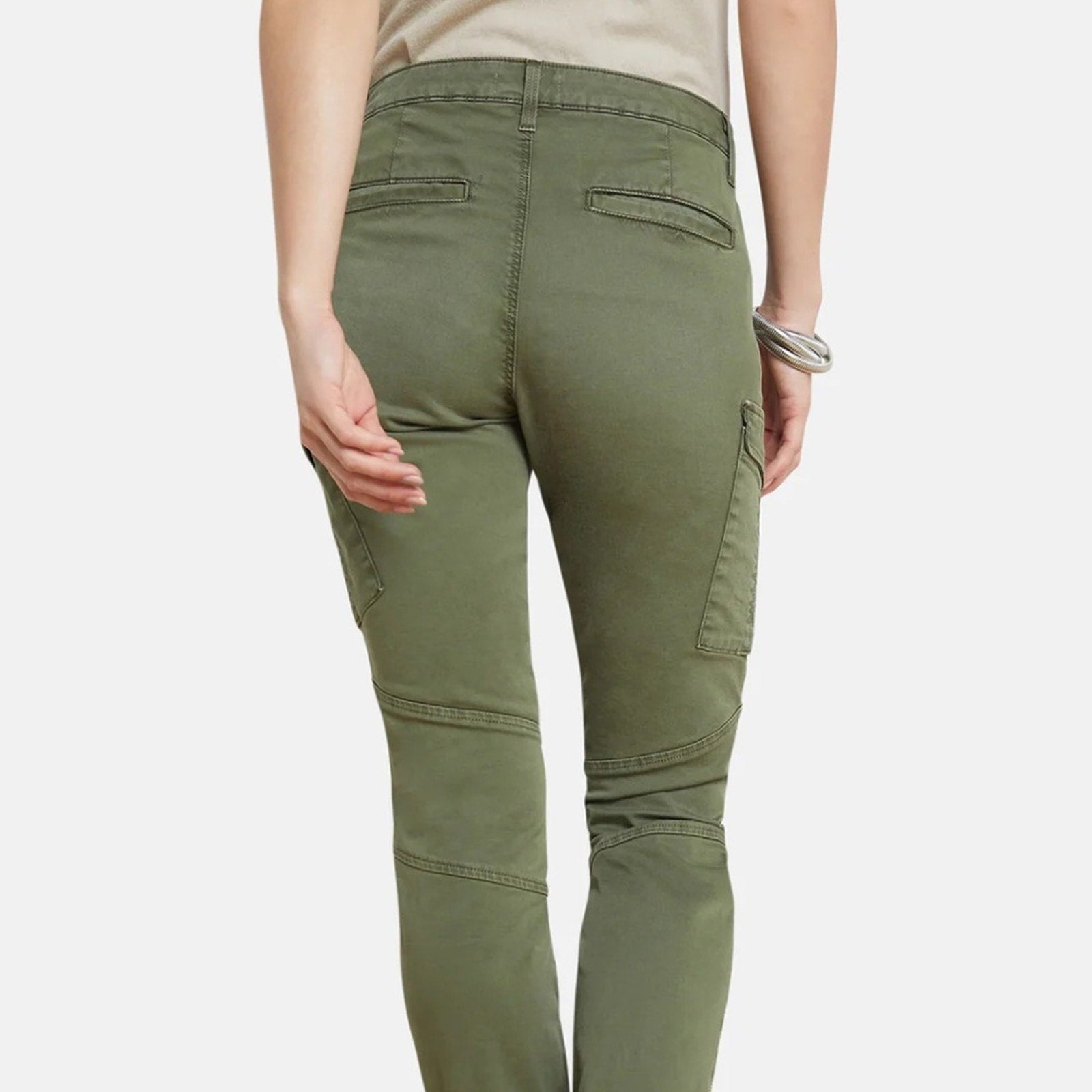 NWT L'AGENCE PATTON CARGO SKINNY PANT BRIGADE - size 34