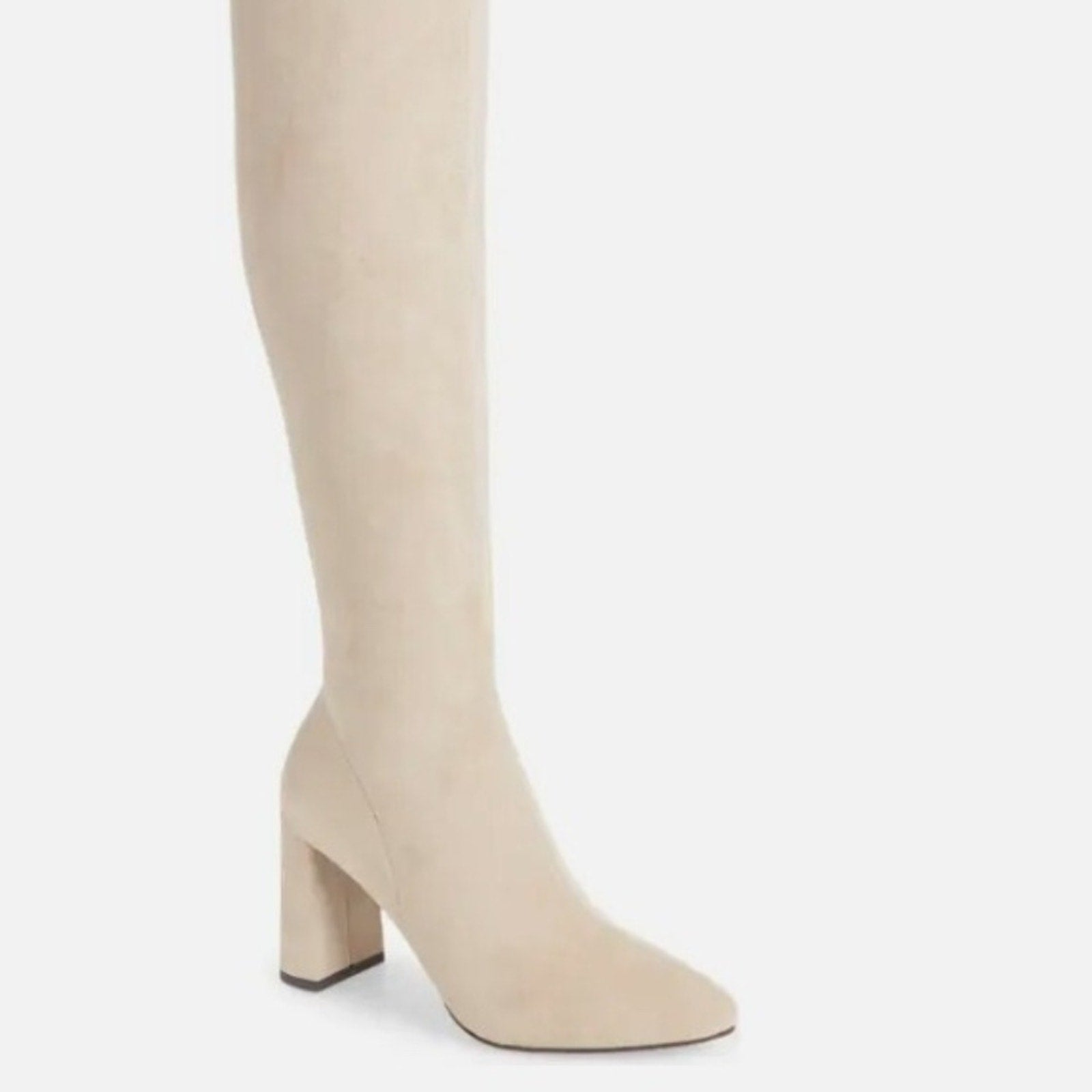 NEW Jeffrey Campbell Parisah Block-Heel Pointed-Toe Over-the-Knee Dress Boots 6