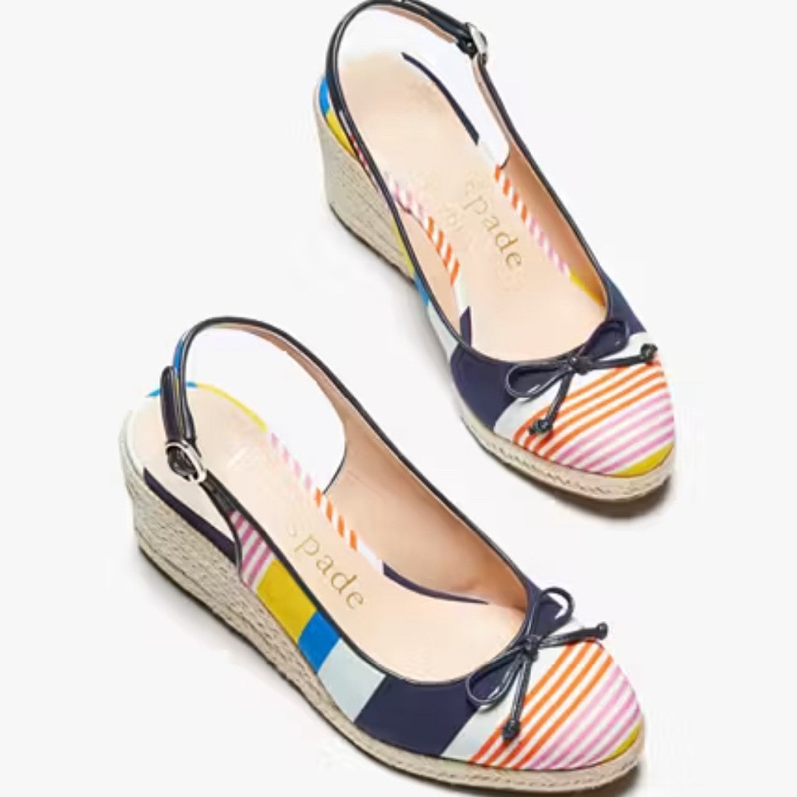 NEW Kate Spade Panama Nights Slingback Wedges - size 7.5