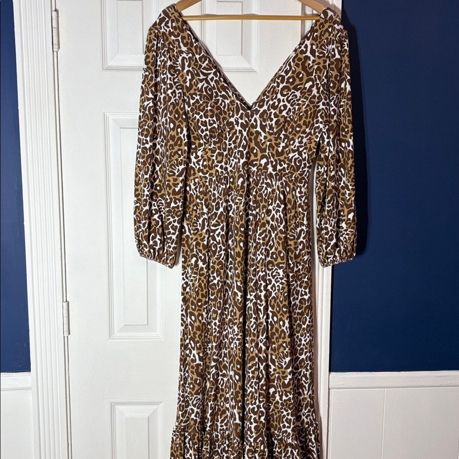 Lilly Pulitzer Ivette 3/4 Sleeve Maxi Dress in Chocolate My Favorite Spot - sz 8
