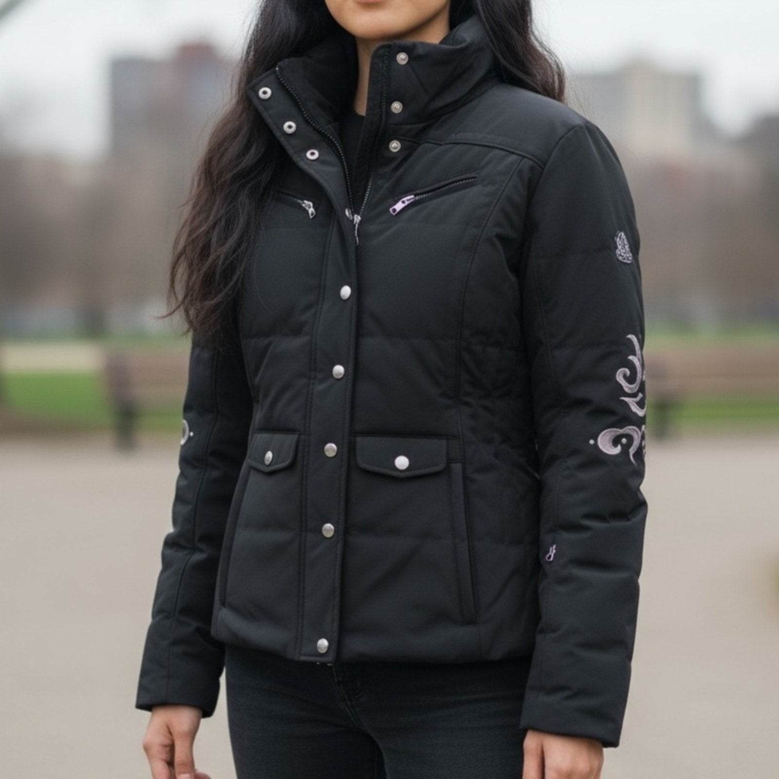 Bogner Ladies Down Ski Jacket embroidered- size 4