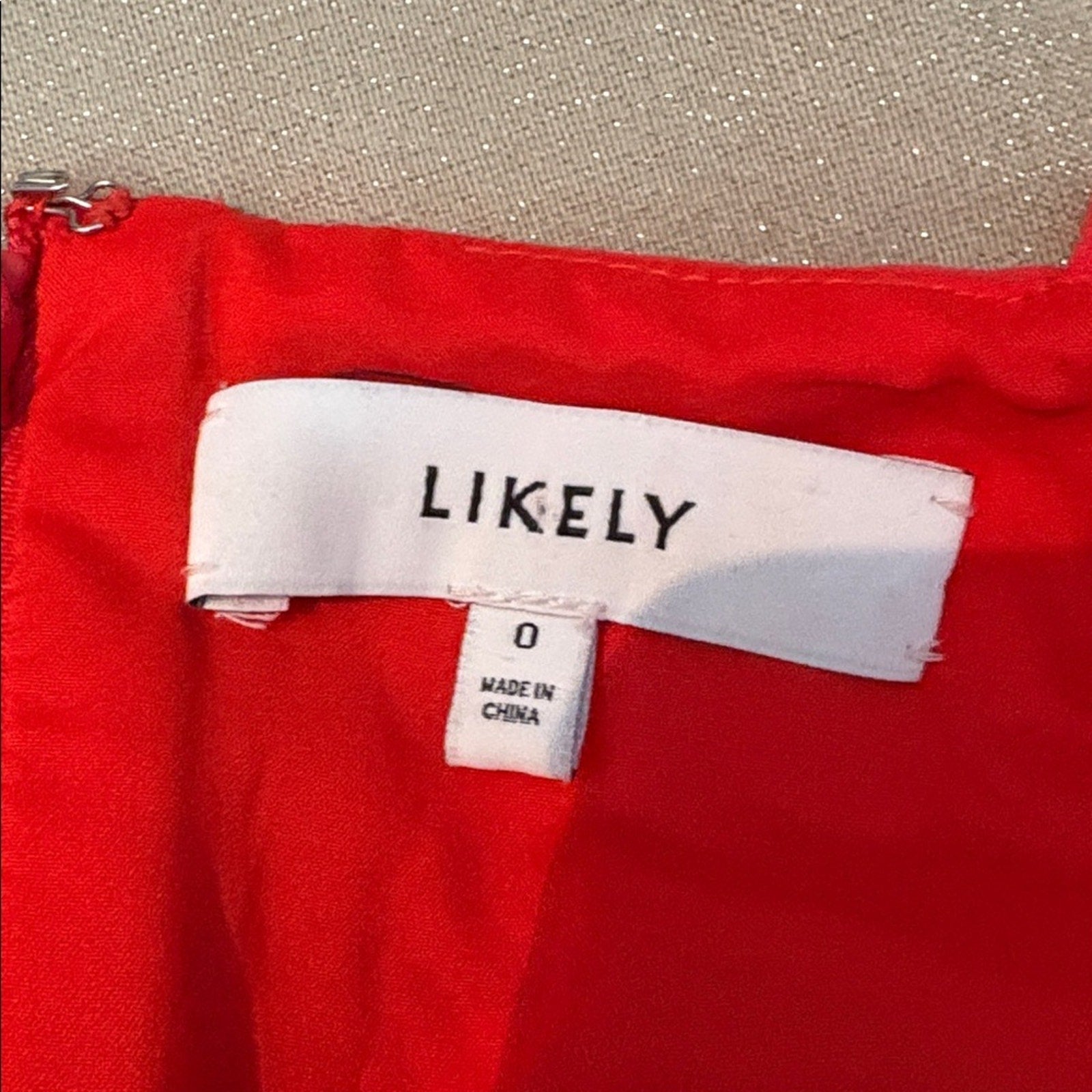 NEW Likely Kiki Cut-Out Ruffle Midi Dress in Bittersweet Red - size 0