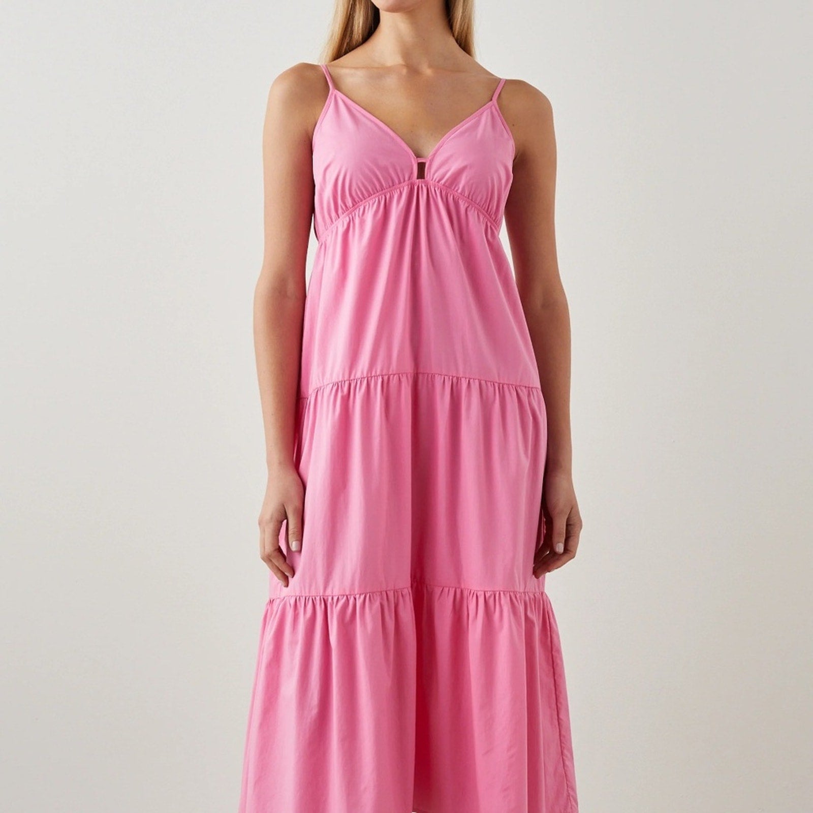 NWT Rails Avril Sleeveless Cotton A line Dress Hot Pink - size Small