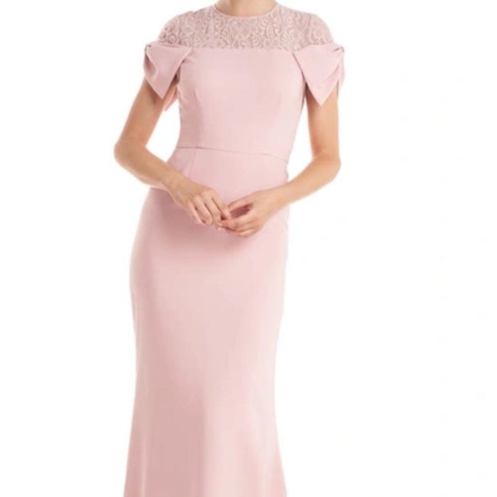 NWT - JS Collections Annalise Bow Mermaid Gown - size 14