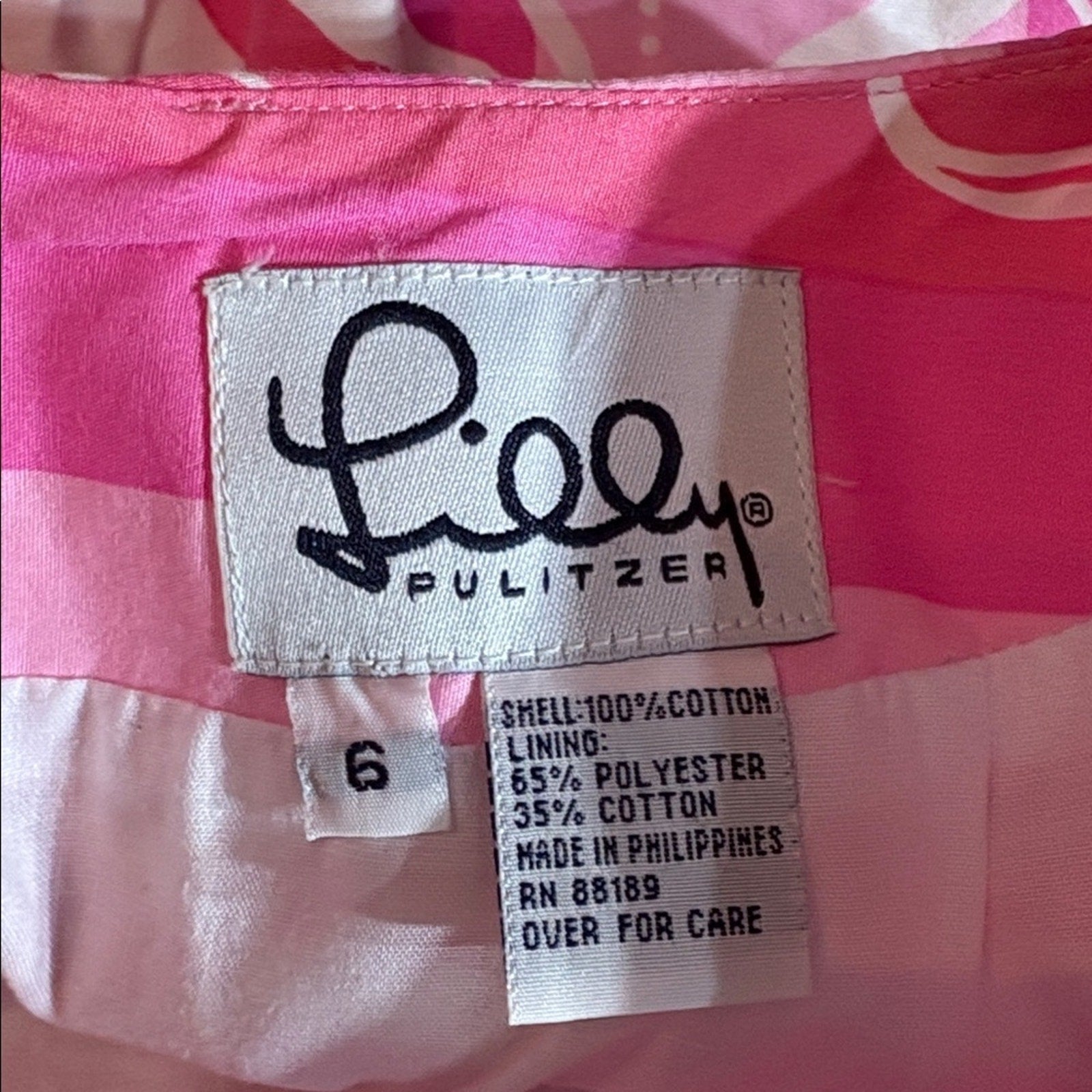 Lilly Pulitzer Zebra Stripe Mini Skirt - size 6