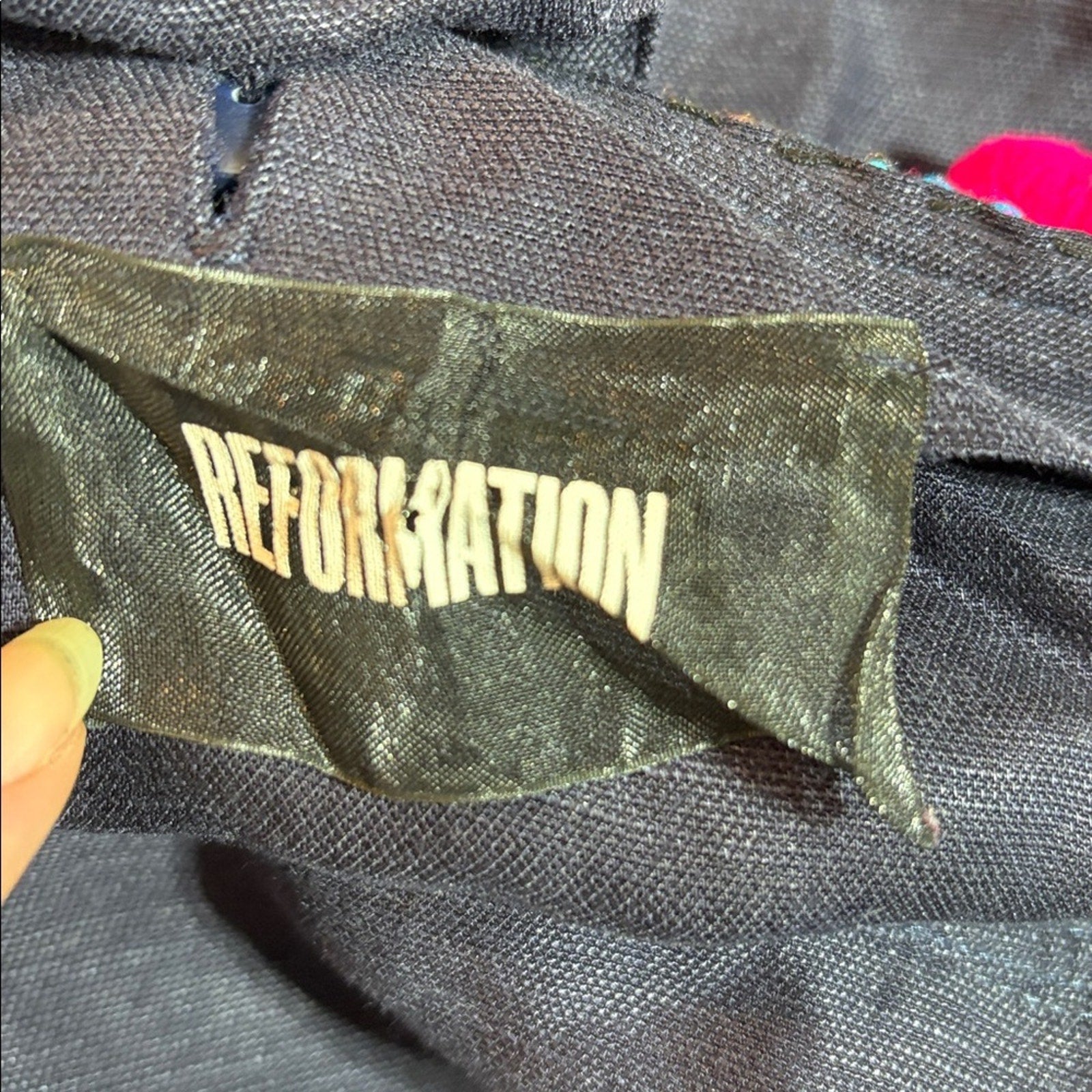 Reformation Square Neckline Mini Dress - size 4