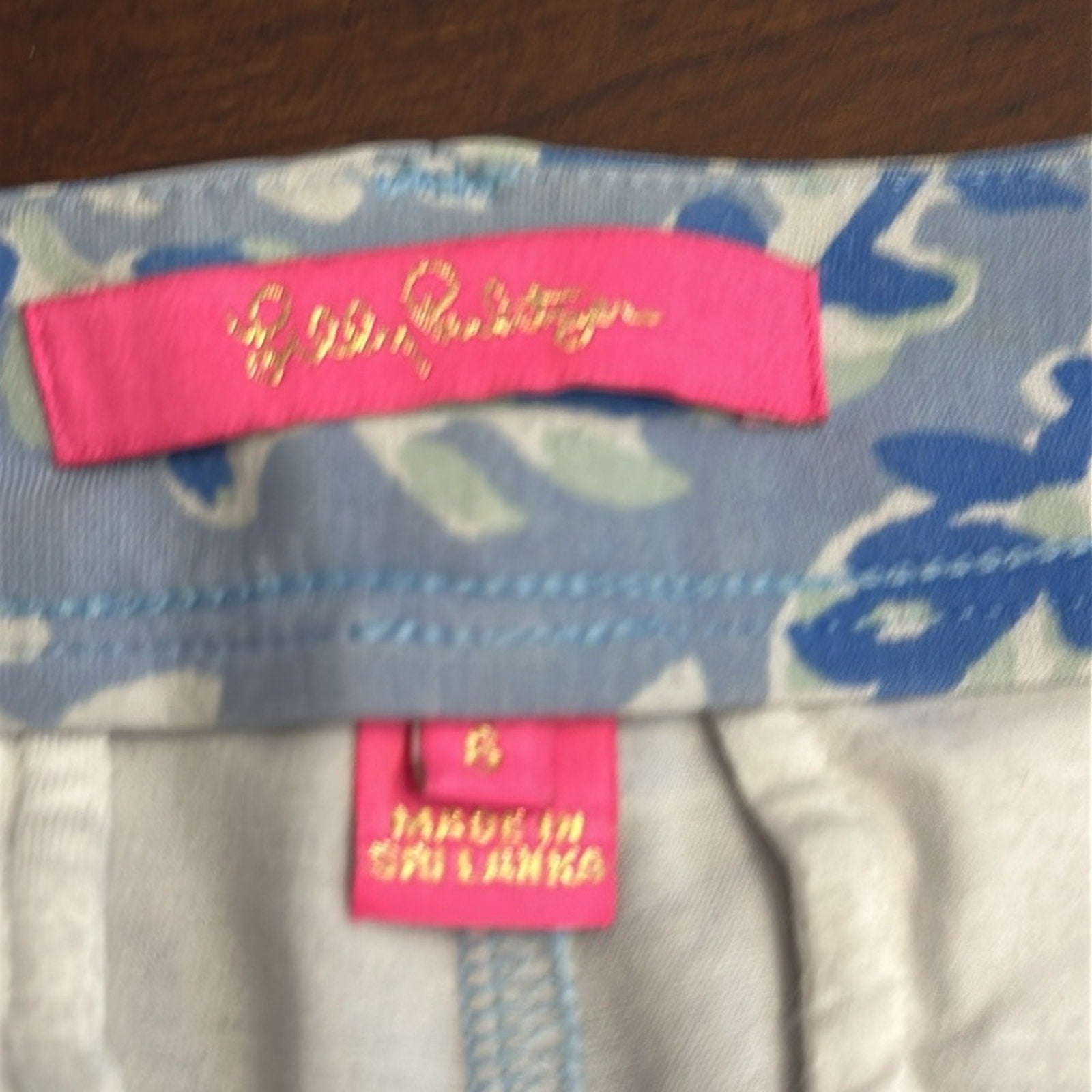 LILLY Pulitzer 5" Callahan Knit Short Blue Peri - size 6