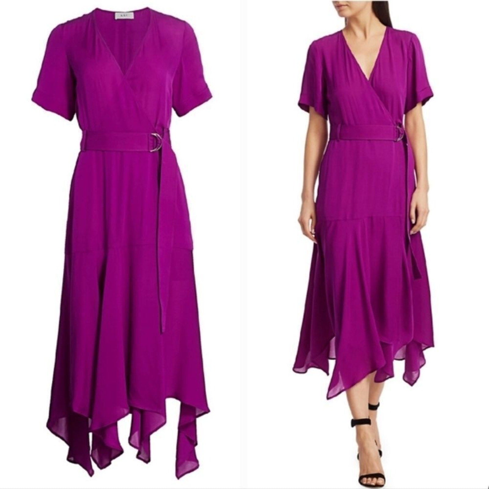 NEW A.L.C. Claire Silk Wrap Dress - size 4