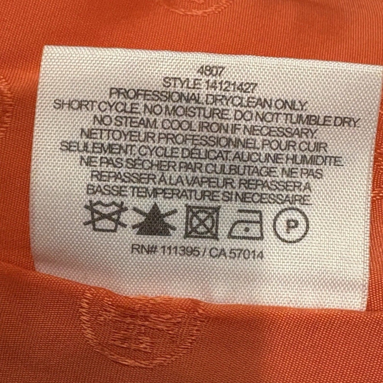 TORY BURCH Mariel Orange Gold 1/2 Zip Wool Blend Dress - size 4