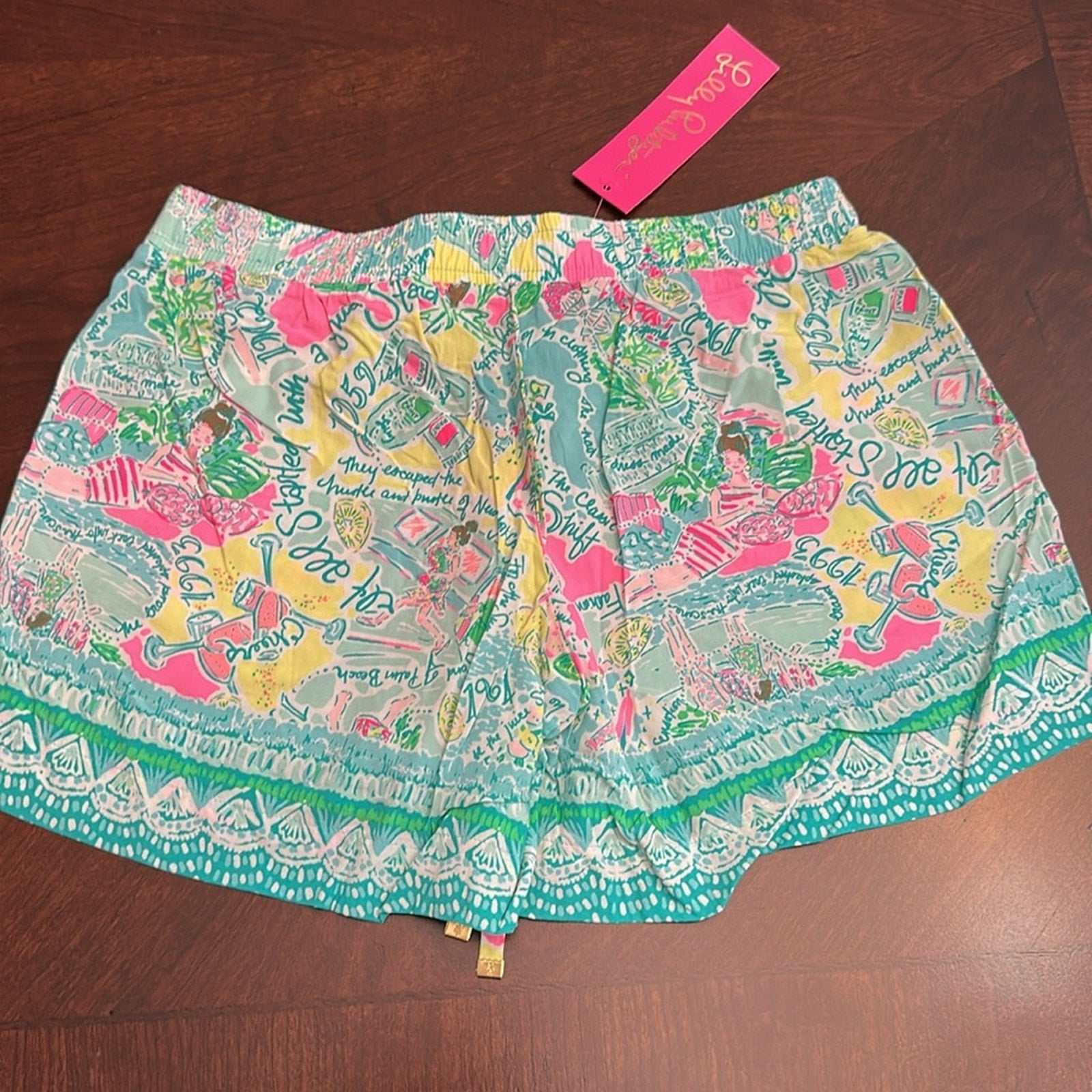 NWT Lilly Pulitzer Katia Shorts Multi Pop Up In The Beginning Size XS