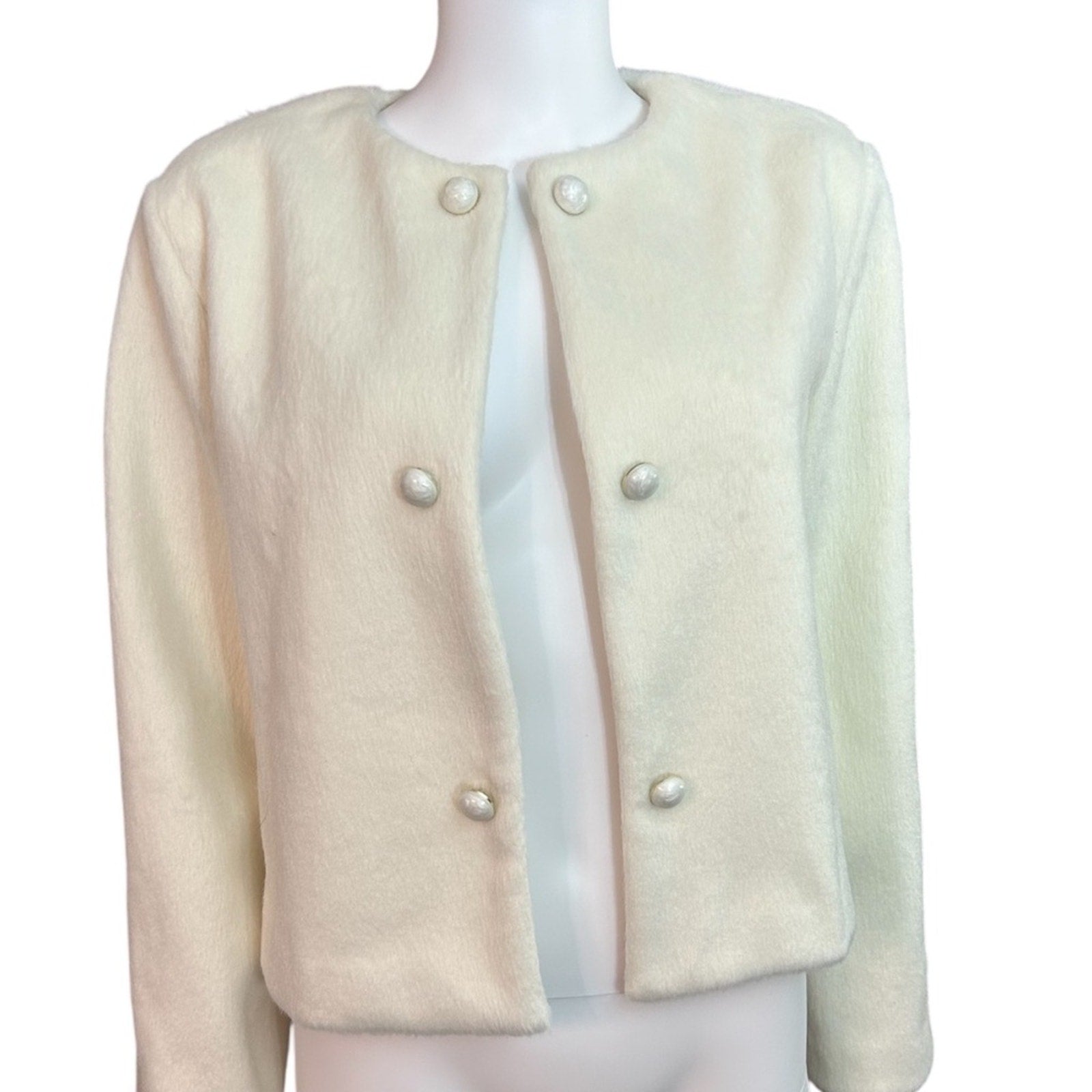 Commense faux fur wool blend jacket - size M