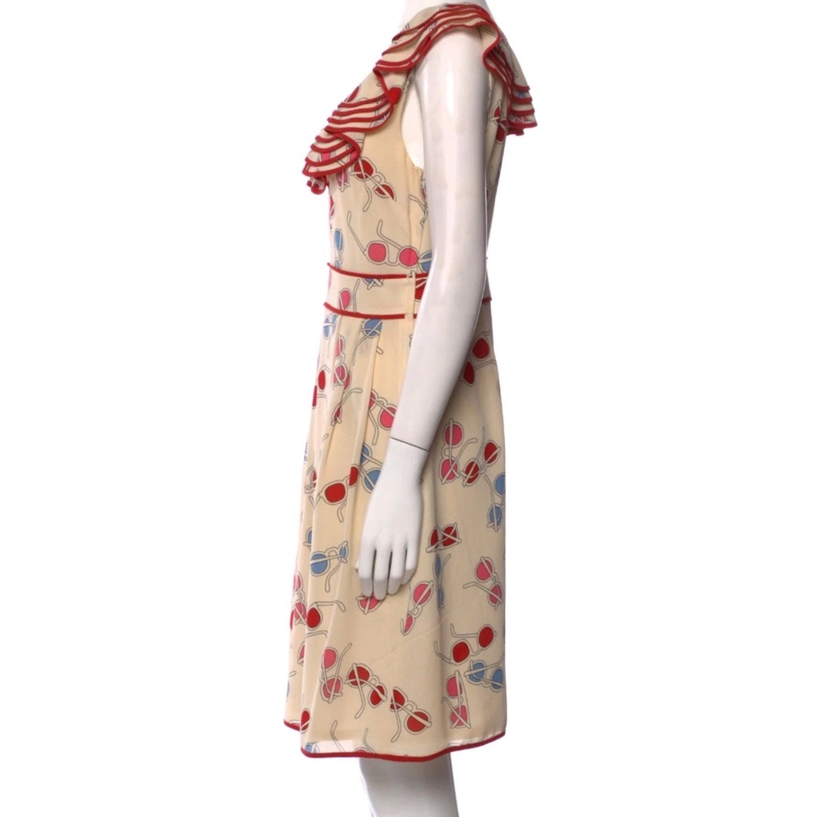 Kate Spade Avery Sunglasses Fun Dress Size 6 Silk Dress