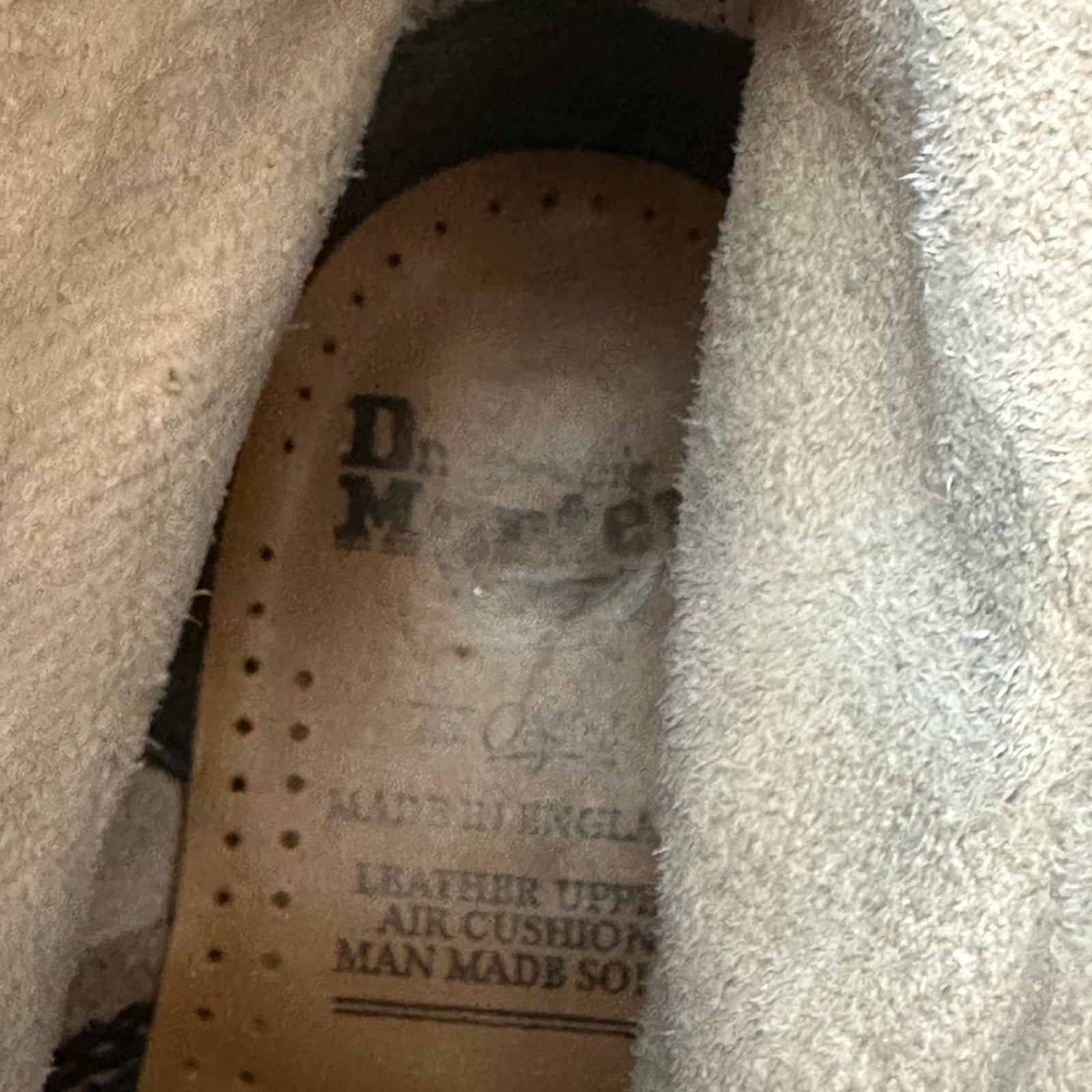 RARE Dr Martens 1460 Beige Snake Made in England - 9