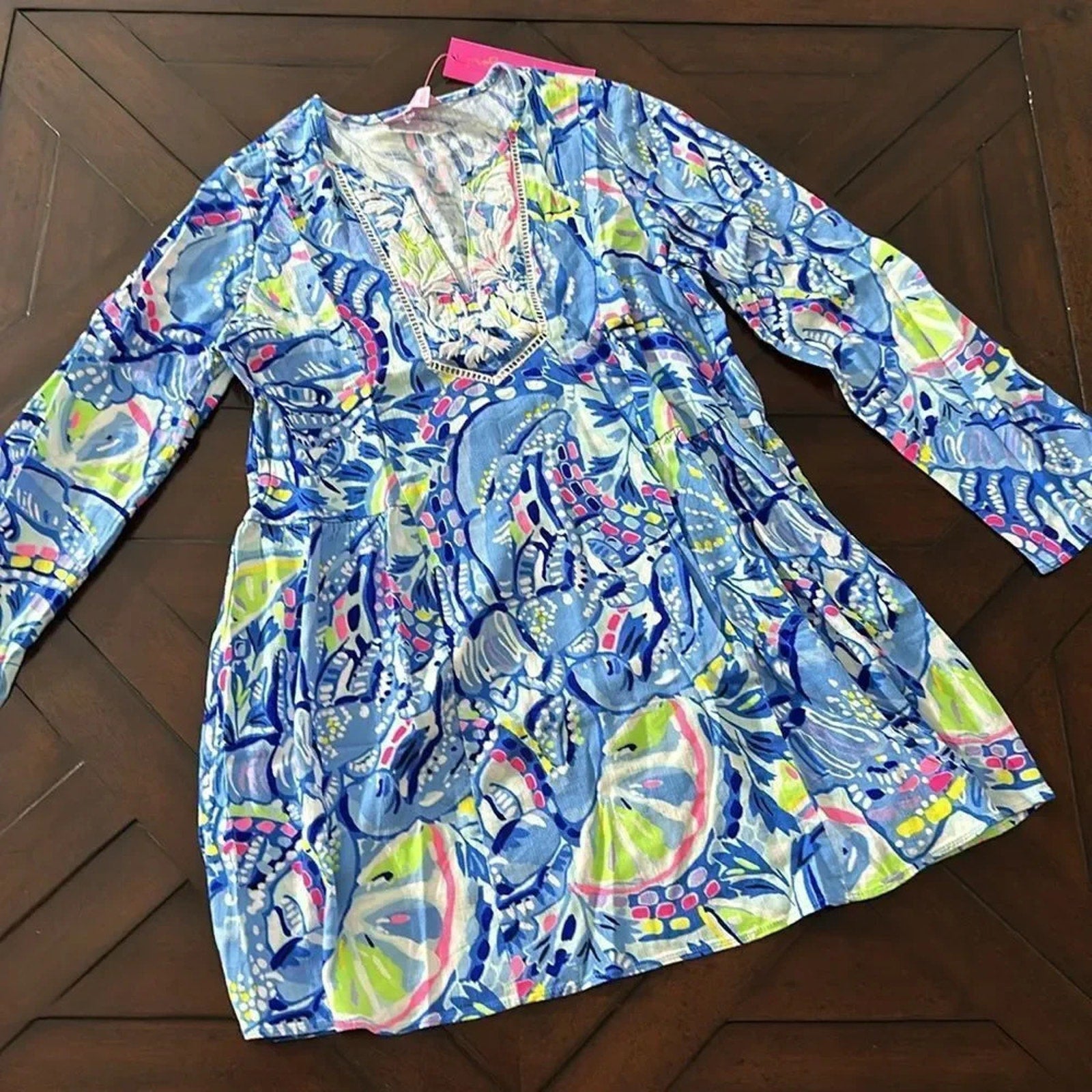 NWT Lilly Pulitzer Lyndsea Tunic Blue Peri Pinch - SIZE XXS