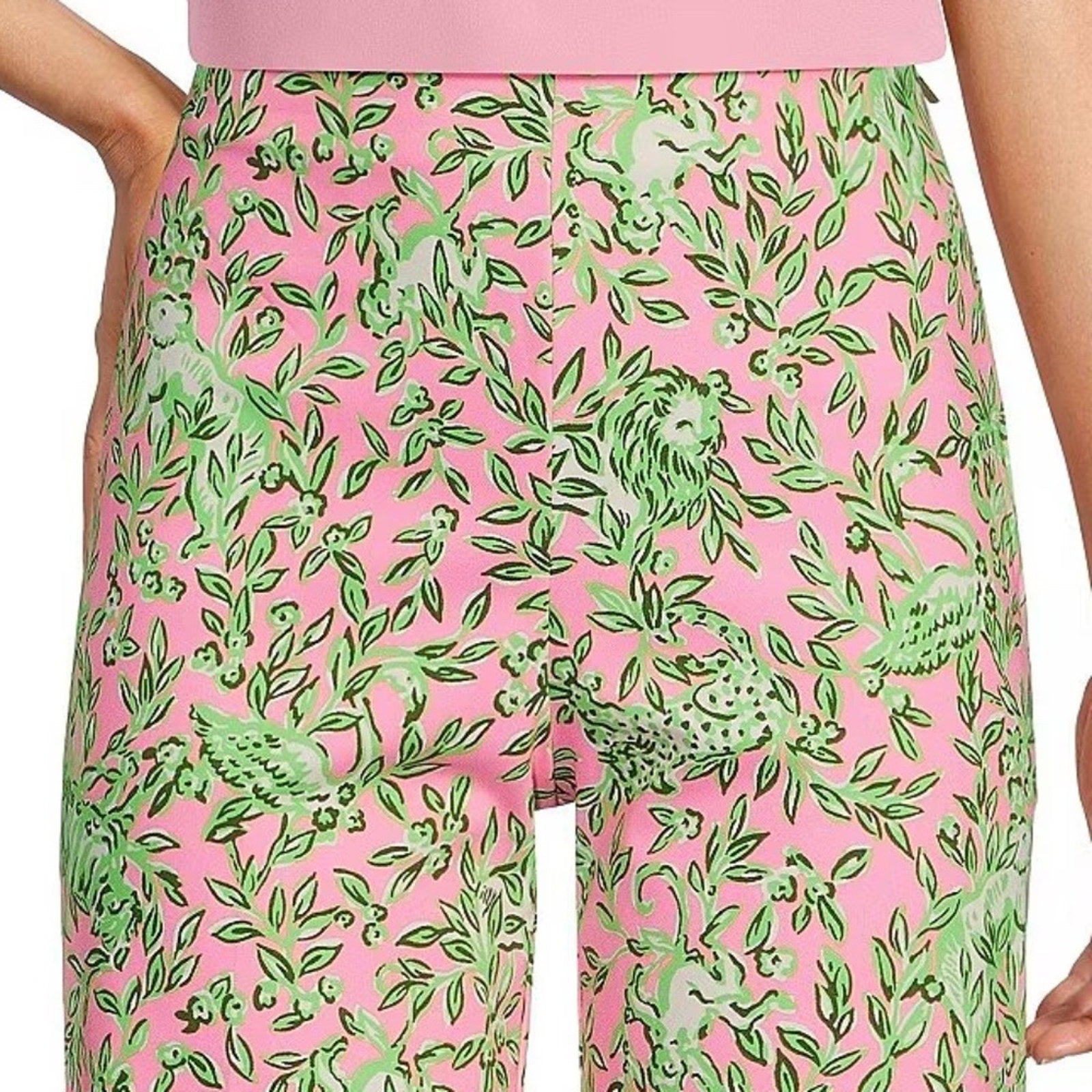 NEW lilly pulitzer Ellamarie Stretch Pant In Rousseau Pink -size 4