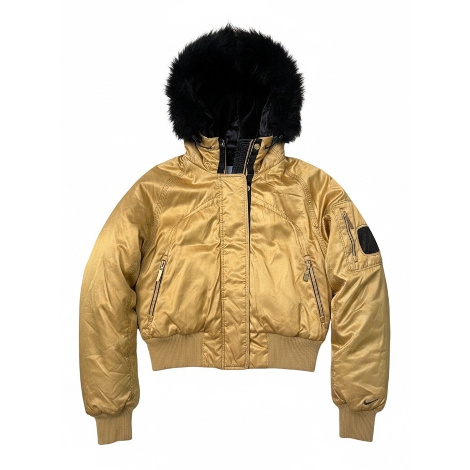 Vintage Gold Nike Puffer - S