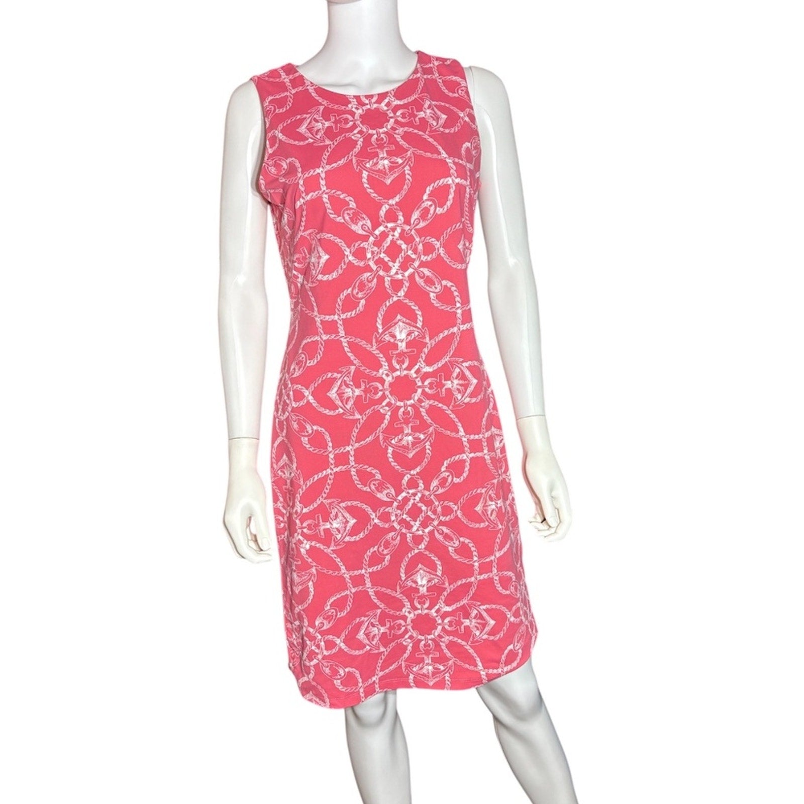 J McLaughlin Womens Nautical Sophia Sleeveless Shift Dress Size Small
