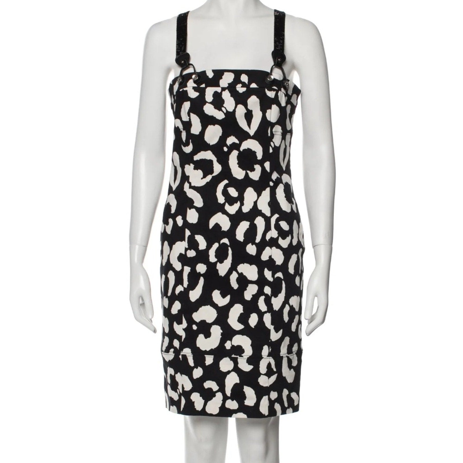 Moschino Jeans Printed Knee-Length Dress - size 8