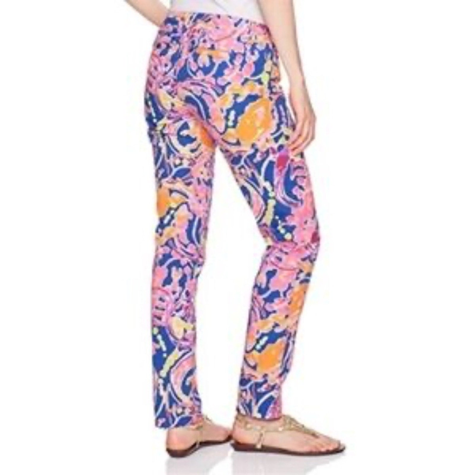 Lilly Pulitzer Callahan Chino Brilliant Catch and Release Stretch Pants - size 6