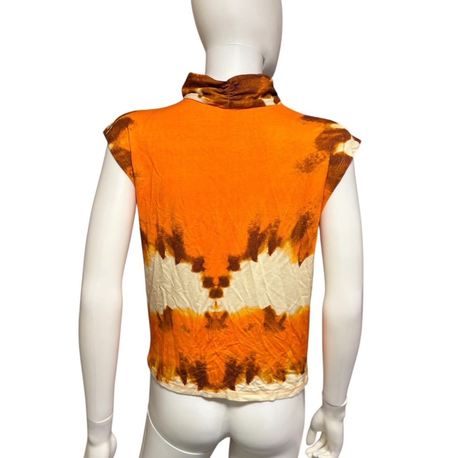 Desigual Tie Dye Draped Top - size M