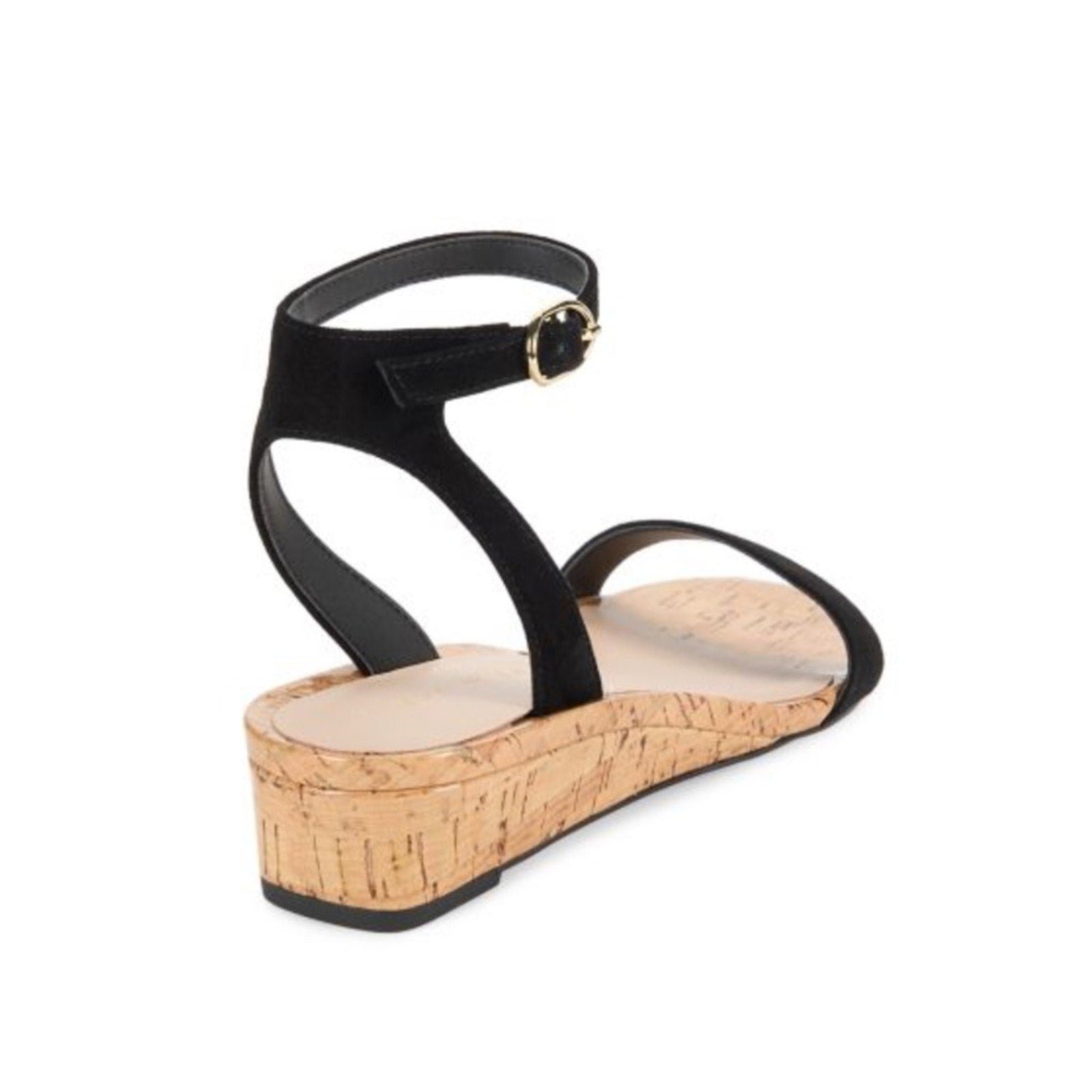Stuart Weitzman Ave Leather Wedge Sandals - 9