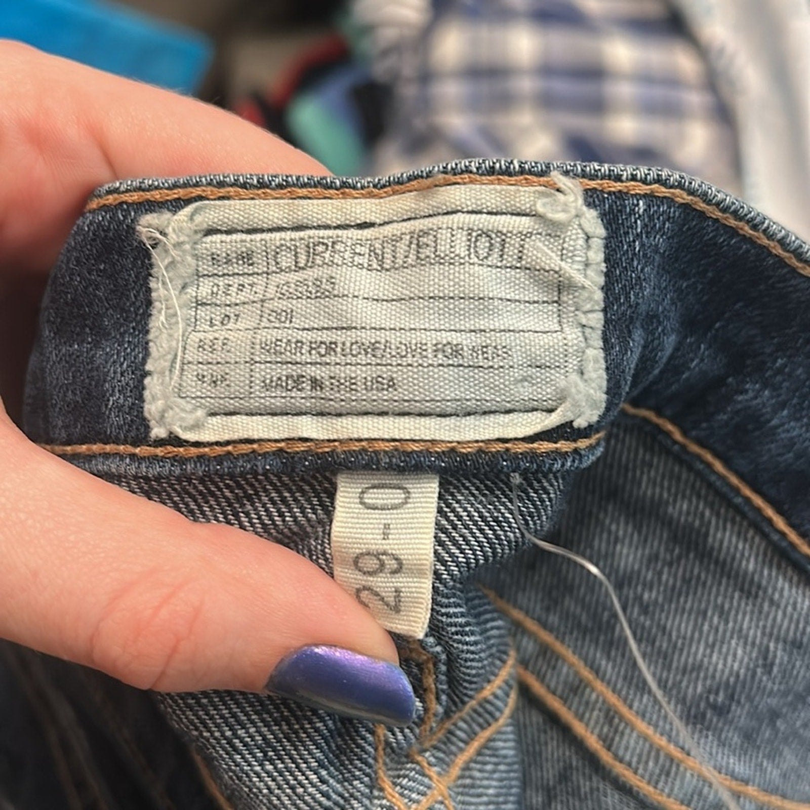 Current/Elliott The Straight Leg Jeans in  Loved - size 26