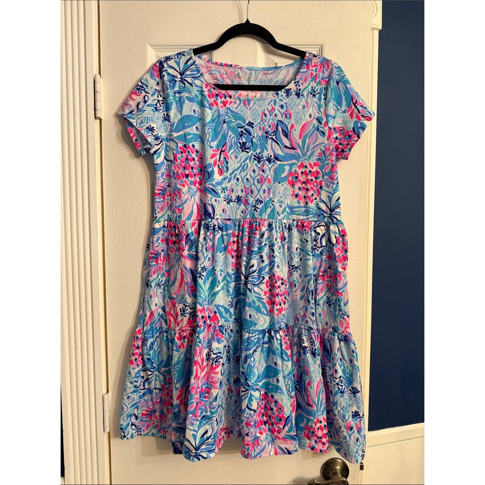 Lilly Pulitzer Geanna Mini Dress in Zanzibar Blue - M 🌟
