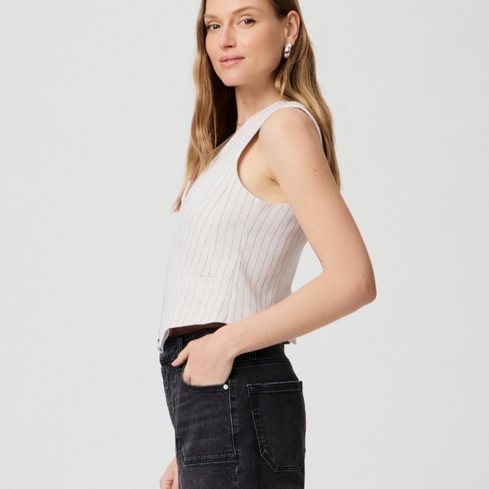 Paige Hosby Vest – Travertine Multi - size 2