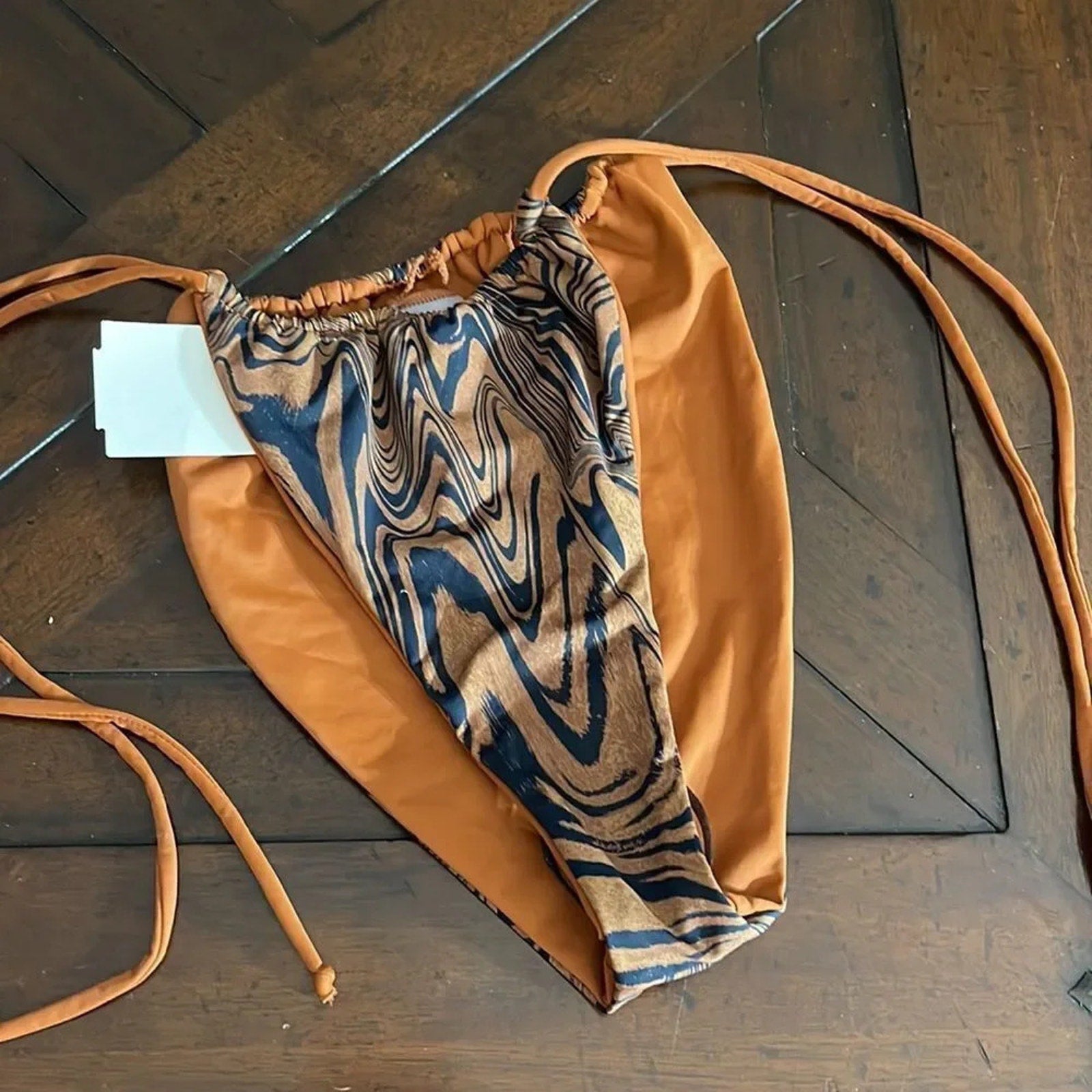 NWT GOOD AMERICAN Women's Tiny Ties Bikini Bottom - size 10/12 (3)