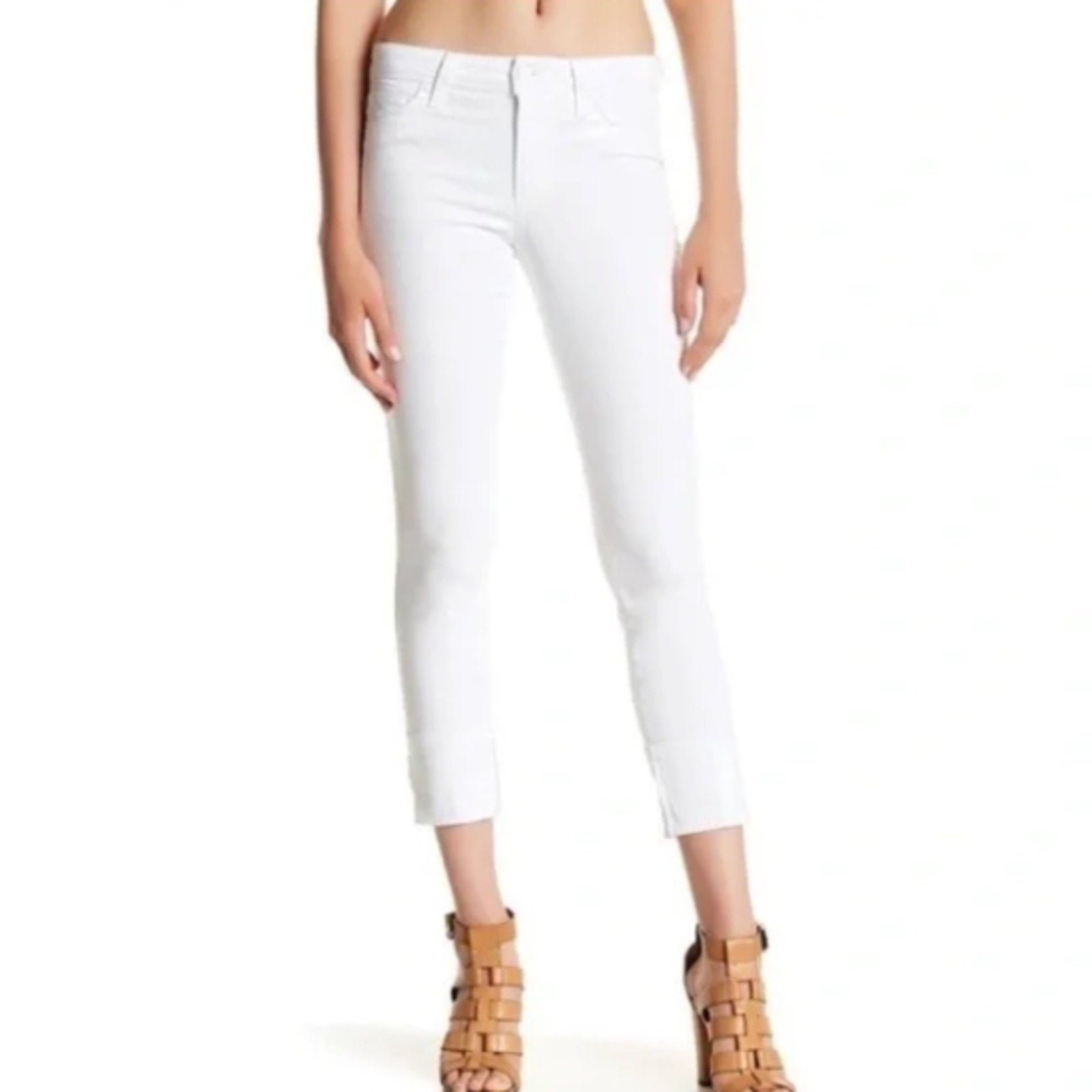 Joe’s Jeans Clean Cuffed White Cropped - 27