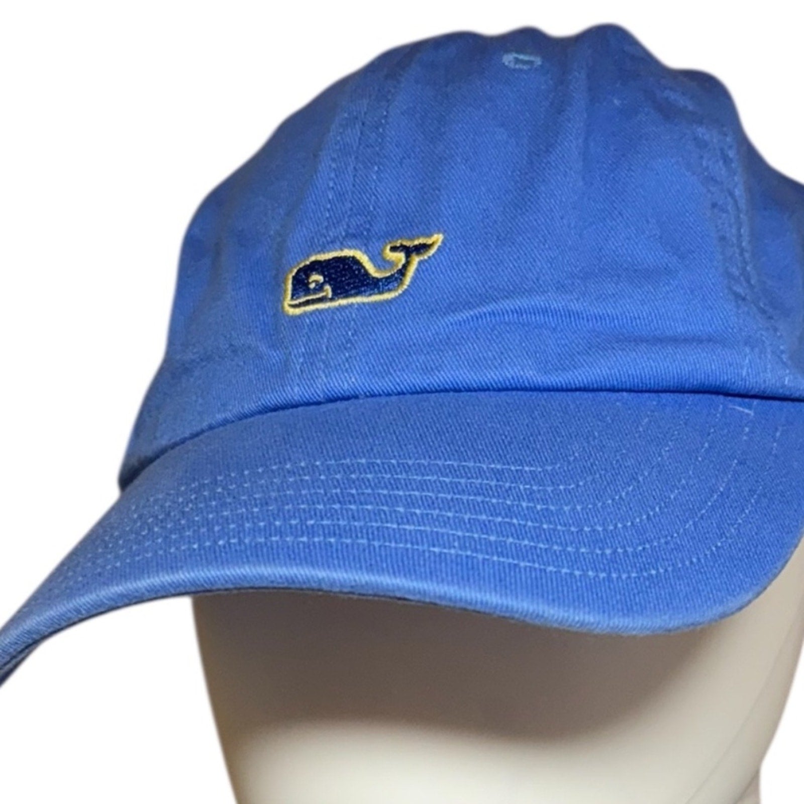 Vineyard Vines Strapback Hat Adult Baseball Cap Blue Embroidered Whale Logo