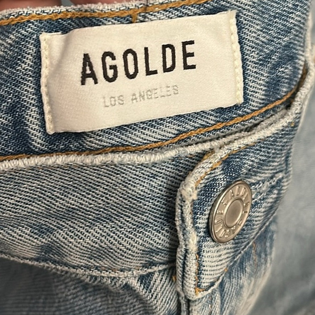 NWT Agolde 90's Mid Rise Crop Jeans - Replica Clean - size 31