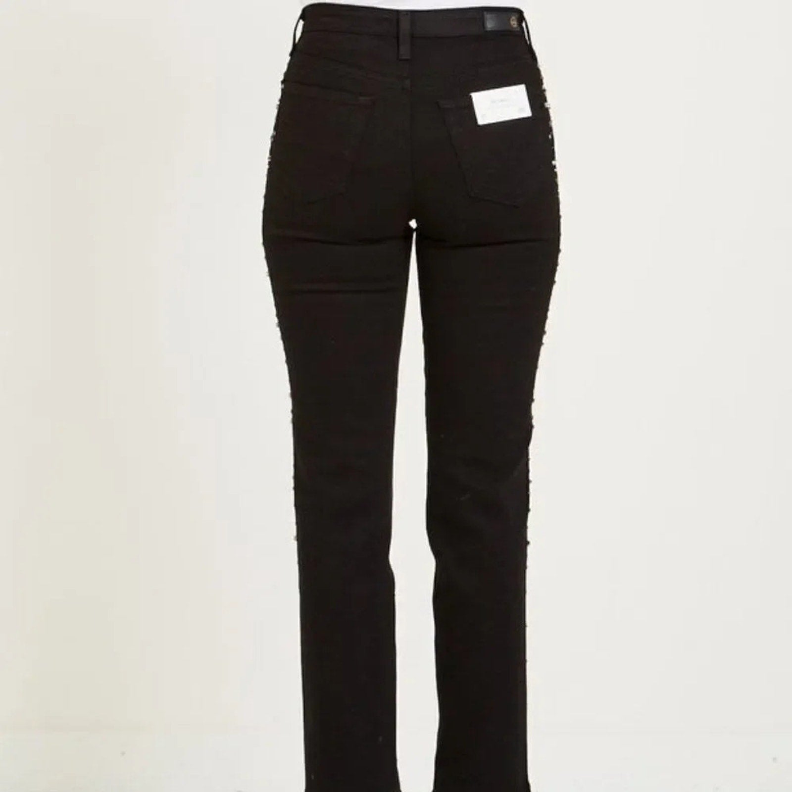 NEW AG THE ISABELLE JEANS IN SUPER BLACK METEOR SHOWER