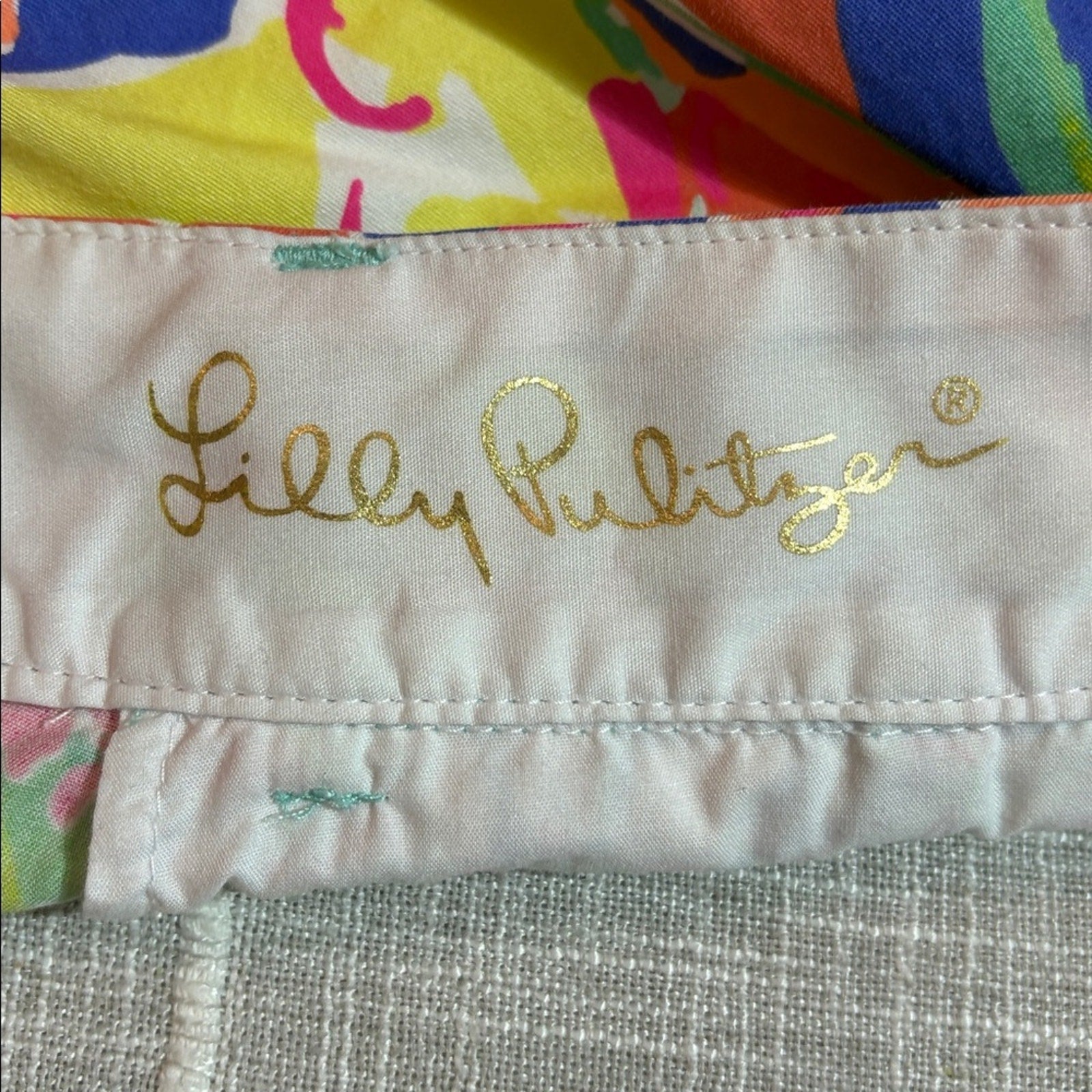 Lilly Pulitzer Chipper Casa Banana Print Bermuda Shorts - size 4