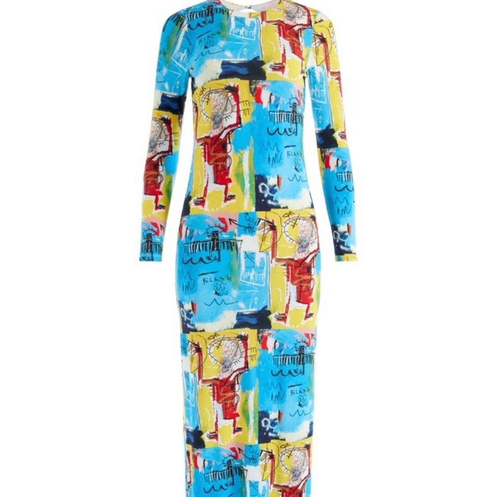NWT ALICE + OLIVIA A+O X BASQUIAT DELORA MAXI DRESS - size 6