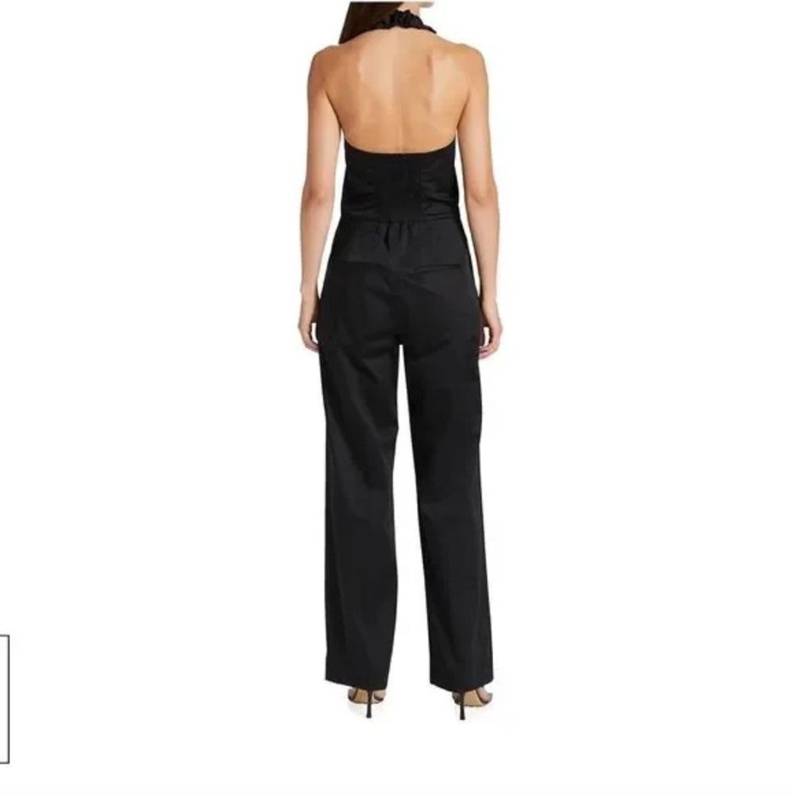 NEW FRAME Zip-Front Halter Jumpsuit - size XS