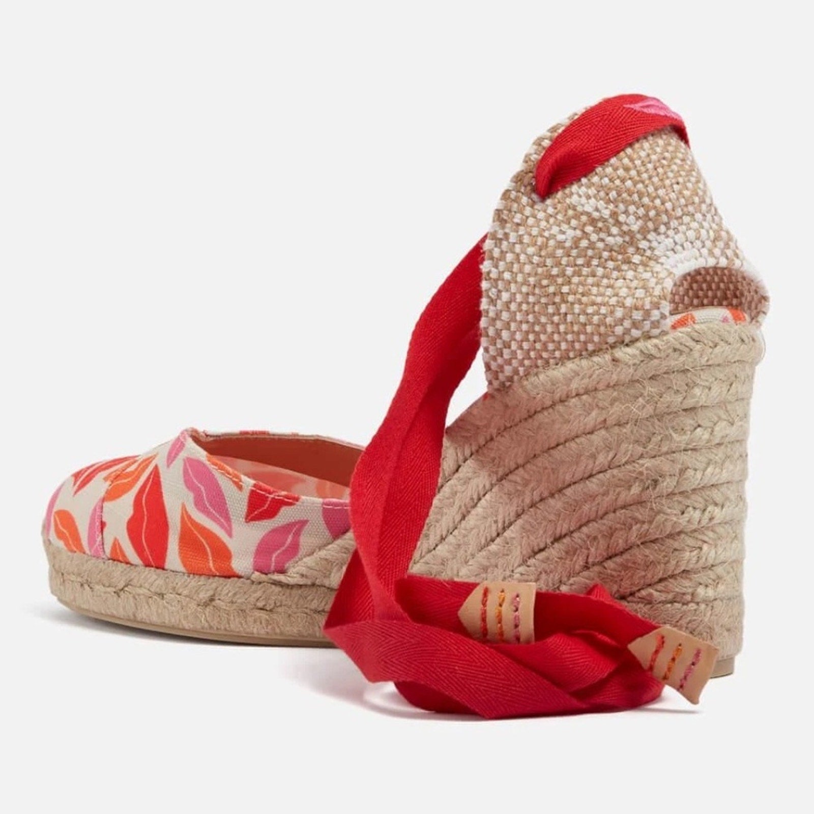 DIANE VON FURSTENBERG X CASTAÑER Chiara printed canvas wedge espadrilles - 38