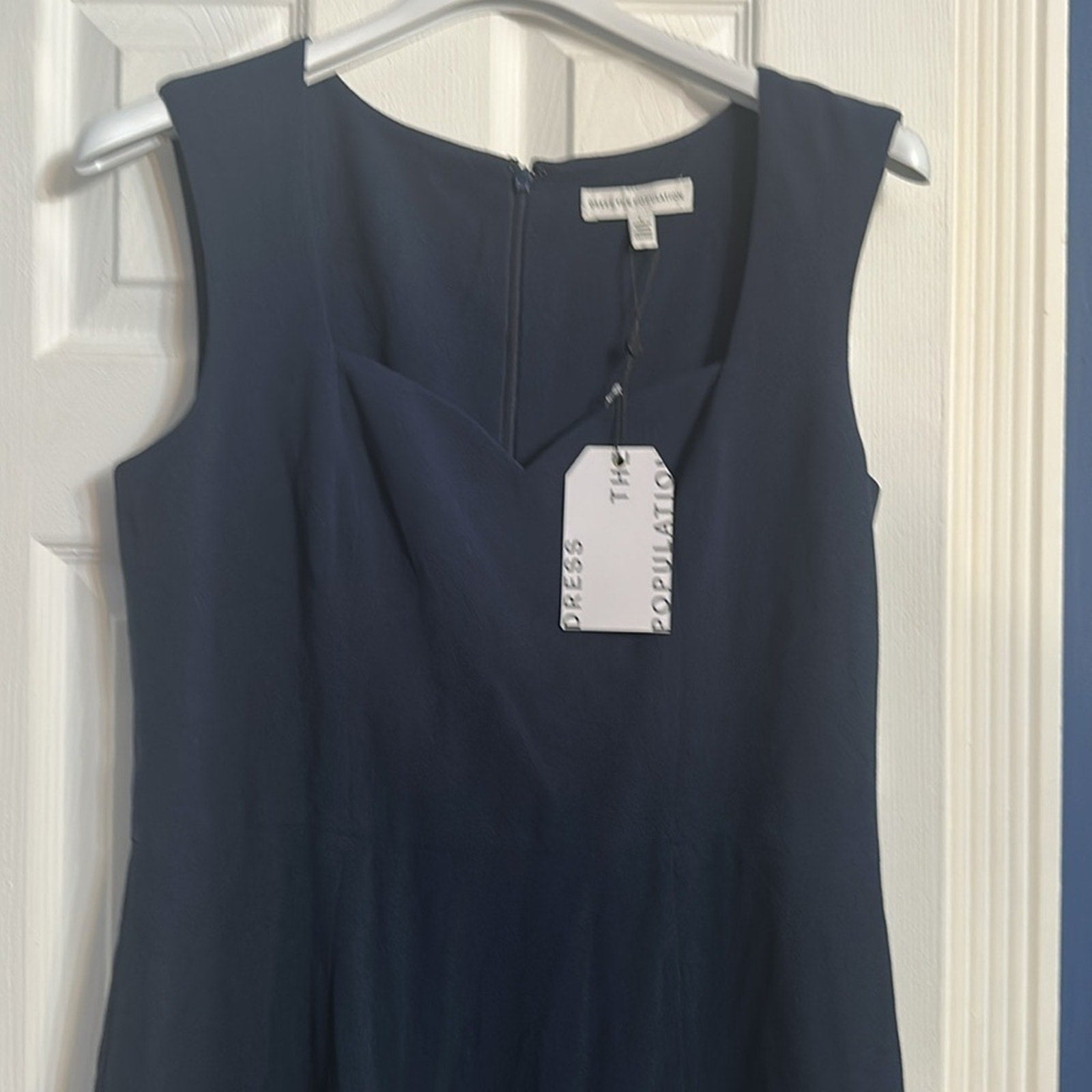 NWT DRESS THE POPULATION MONROE THIGH HIGH MIDNIGHT GOWN DRESS  -size large