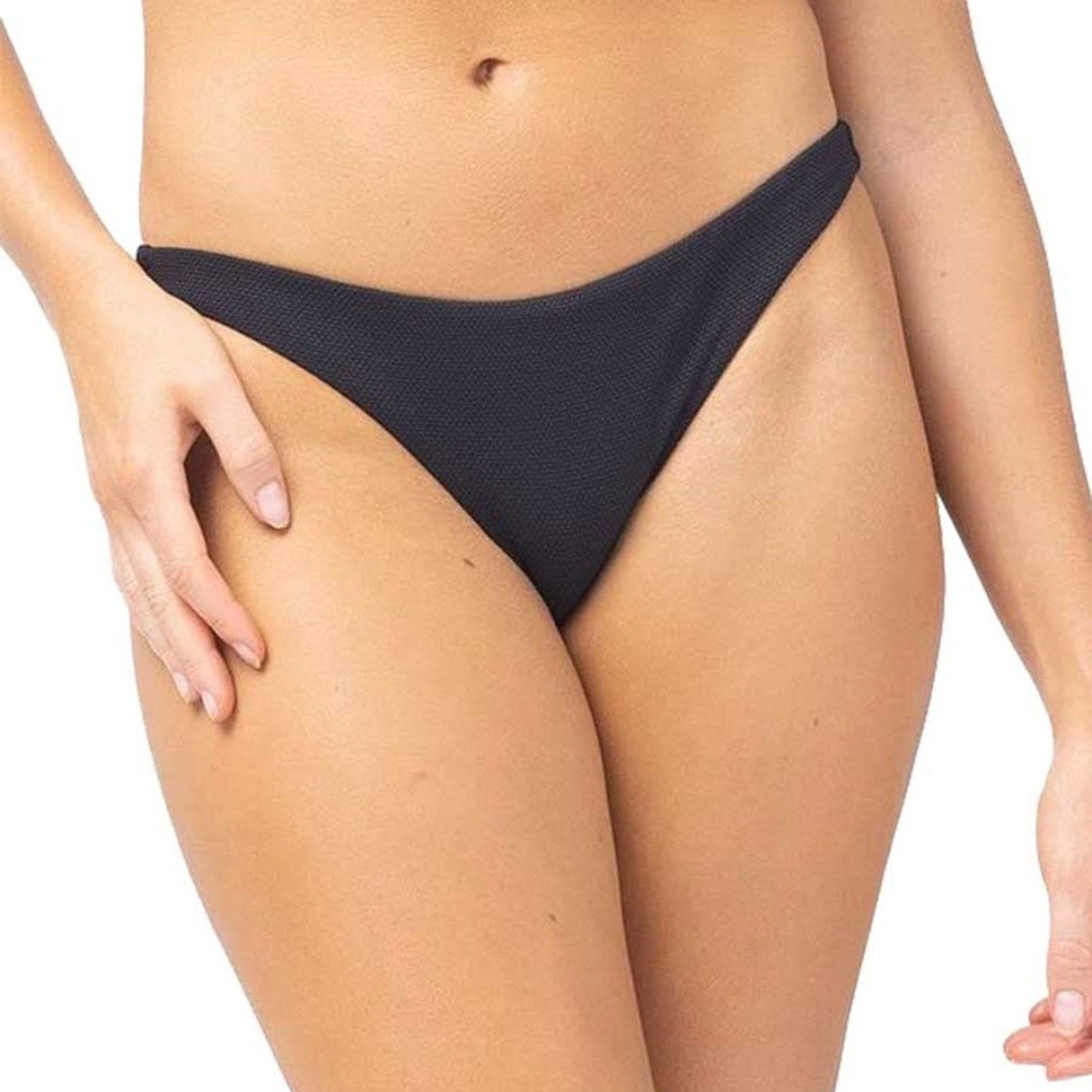 NWT LSPACE Camacho Bikini Bottom in Black - size small