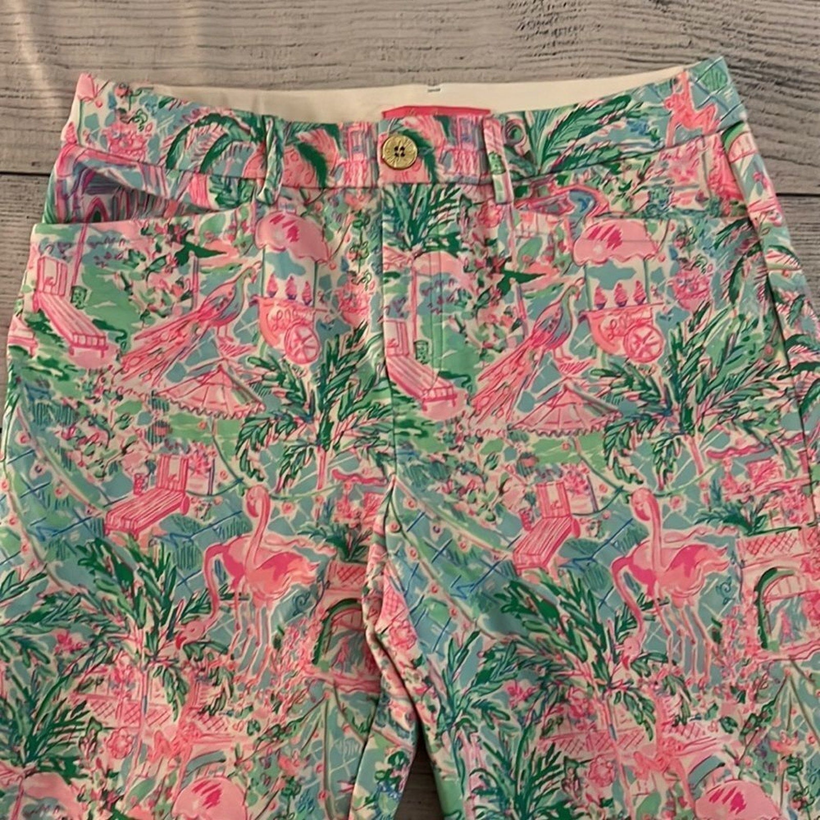 NWT LILLY PULITZER 29" KELLY KNIT HIGH RISE ANKLE LENGTH PANT BALI BLUE - size 0