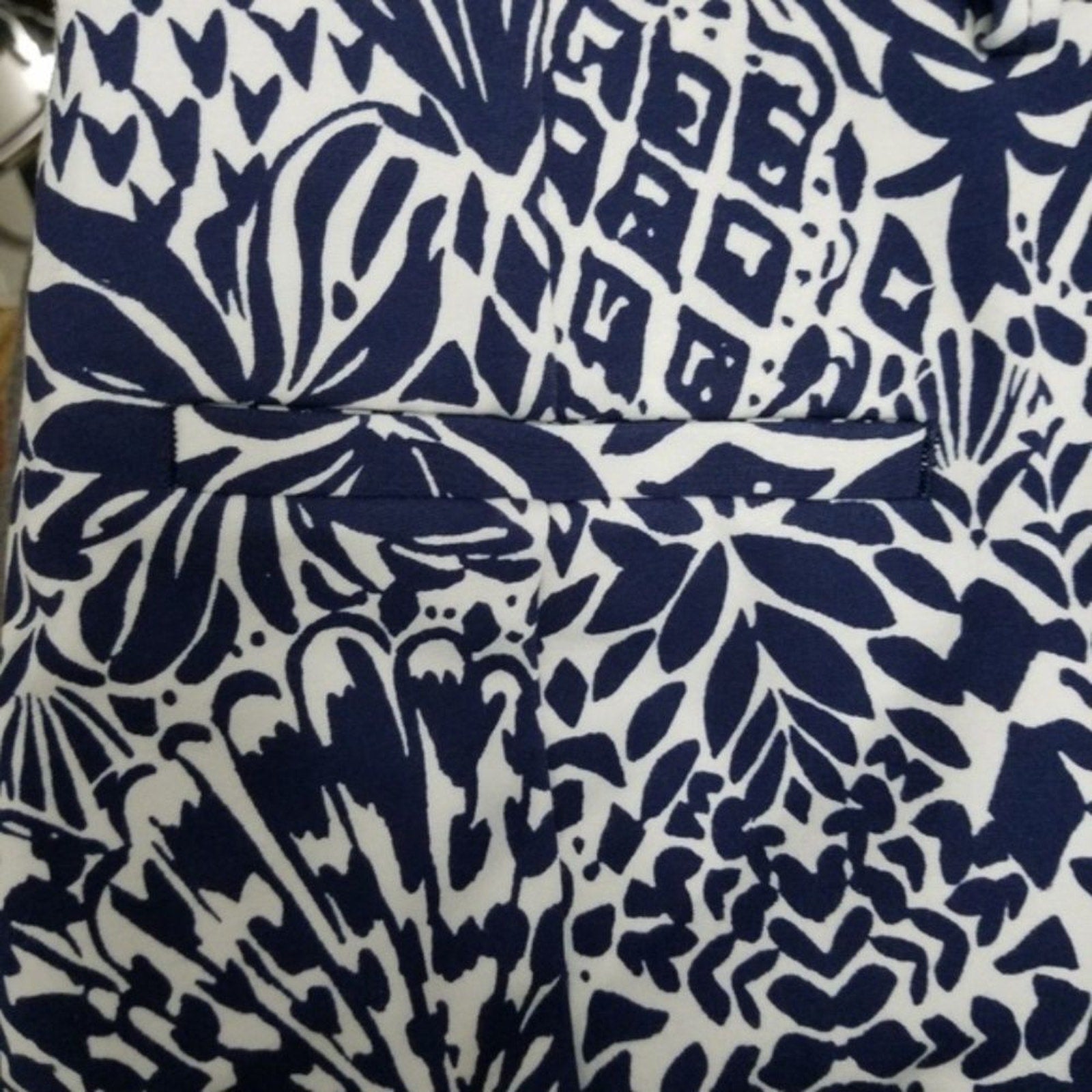 NWT Lilly Pulitzer Kelly Knit Skinny Ankle Pants Navy - 2